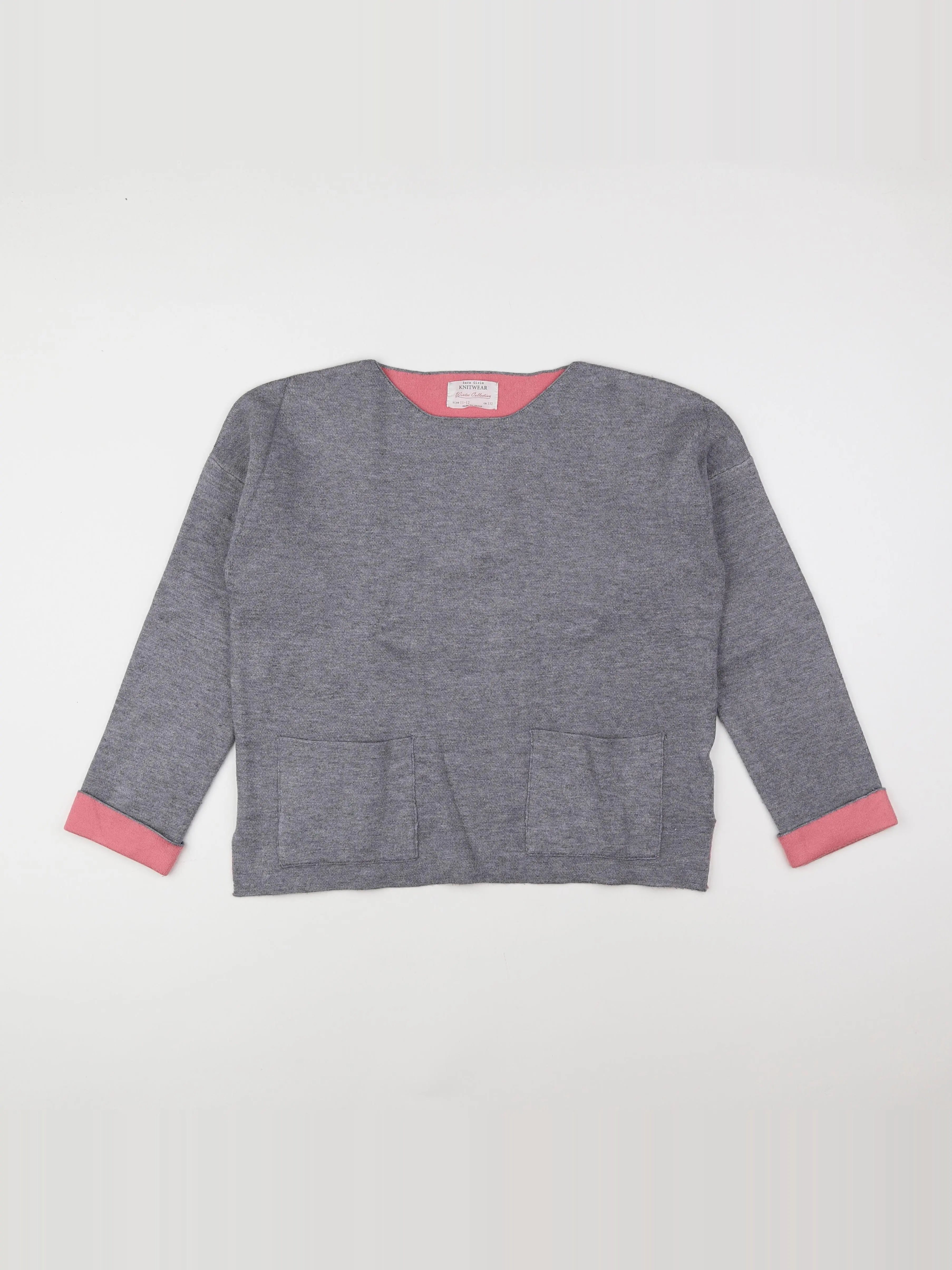 Zara - pull gris - 11/12 ans