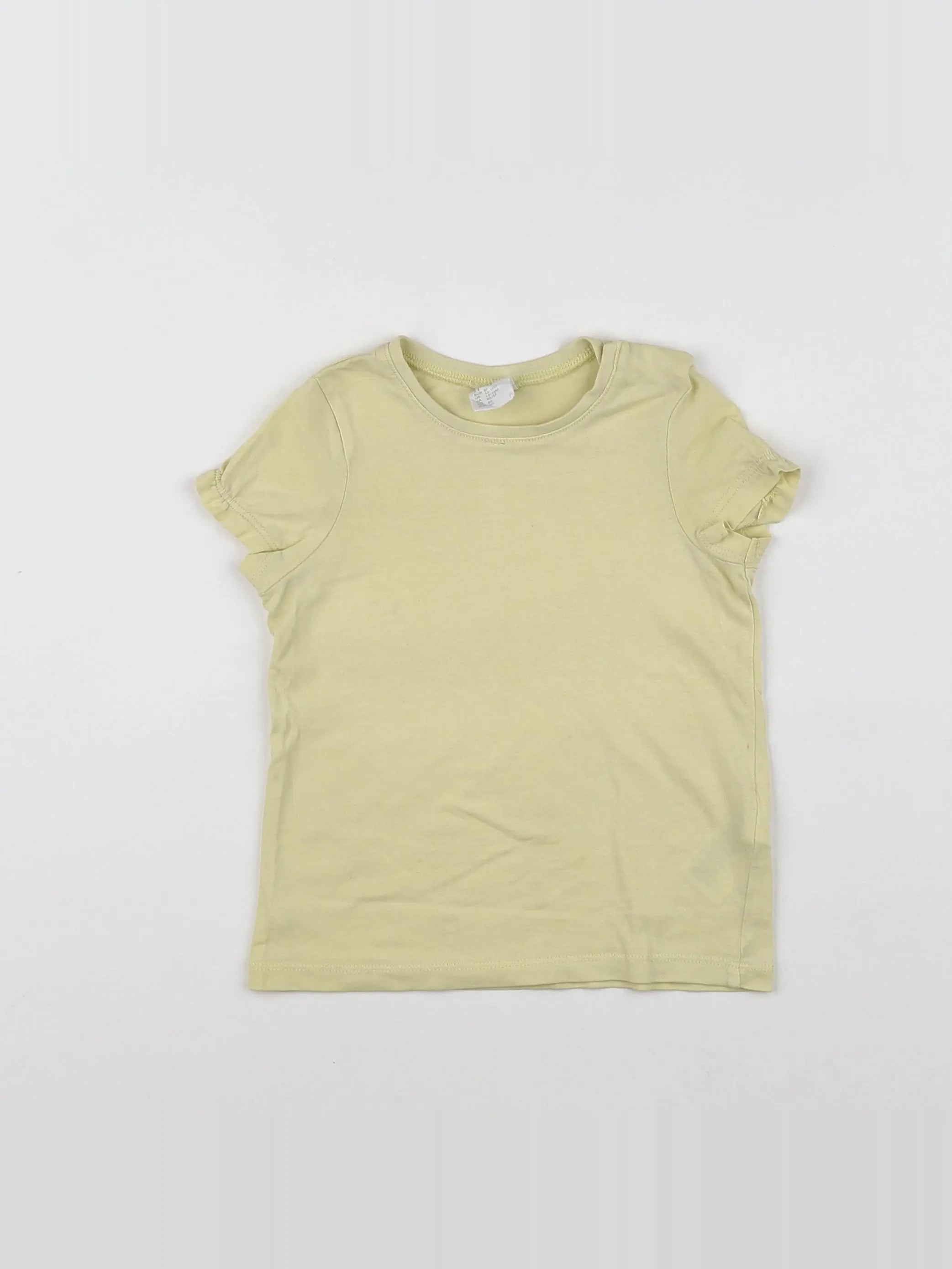 H&M - tee-shirt jaune - 12/18 mois