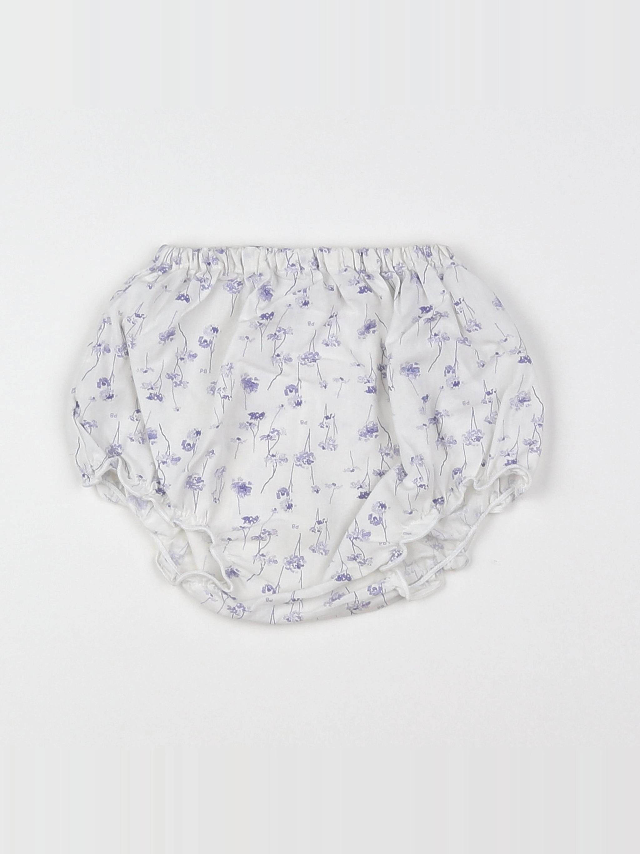 Petit Bateau - bloomer blanc - 3 mois