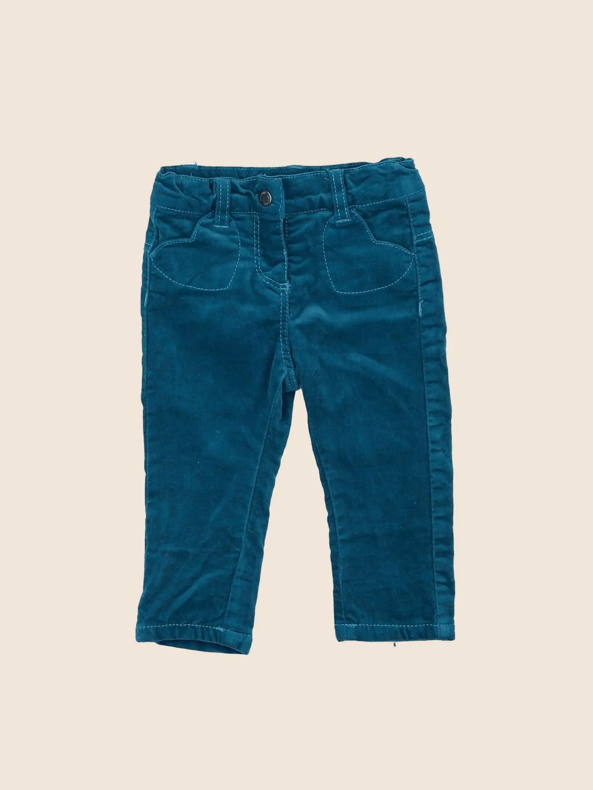 Vertbaudet - pantalon vert - 3 mois