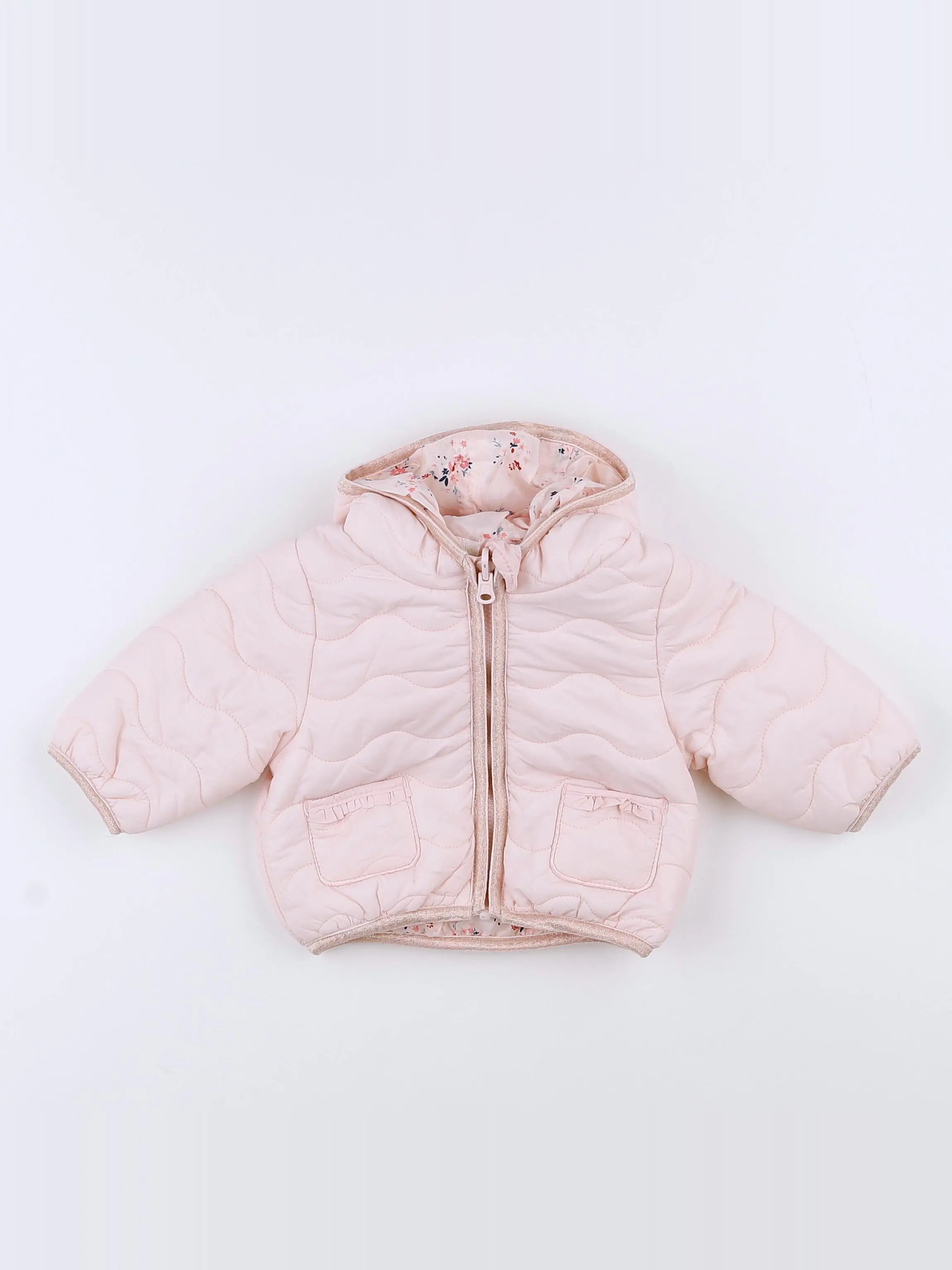 Tape à l'oeil - doudoune rose - 3 mois