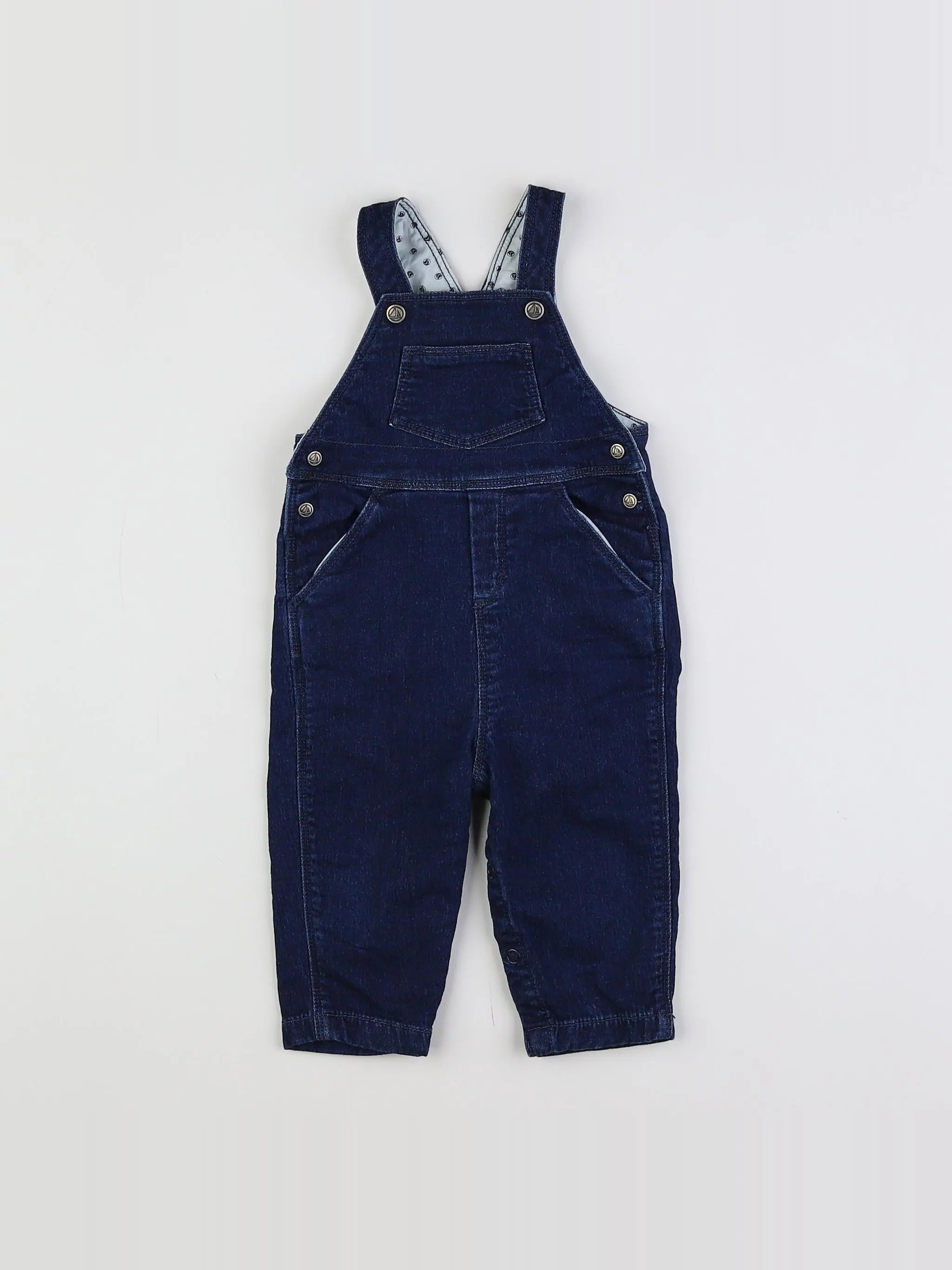 Petit Bateau - salopette bleu - 6 mois
