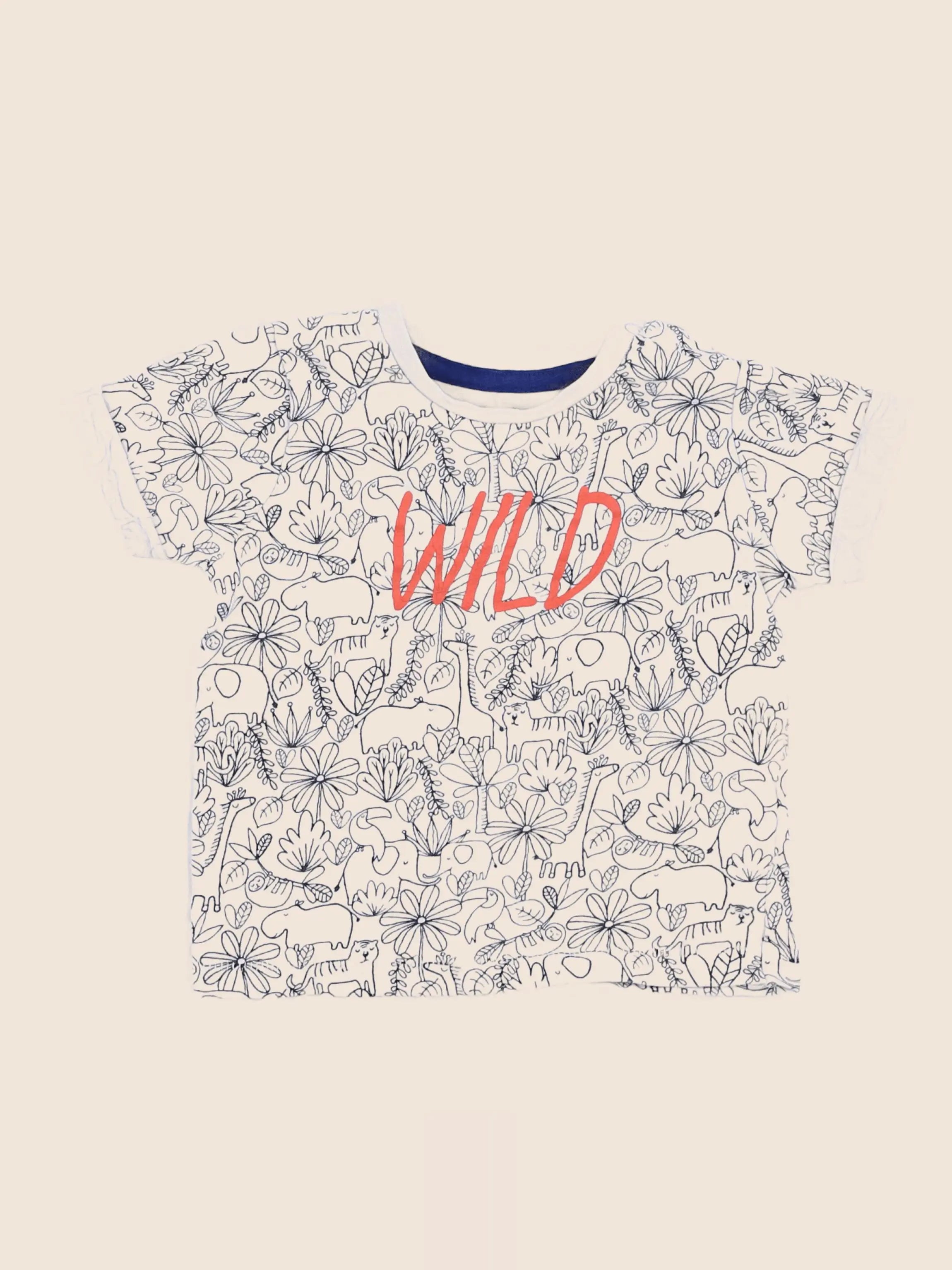 Vertbaudet - tee-shirt beige - 12 mois