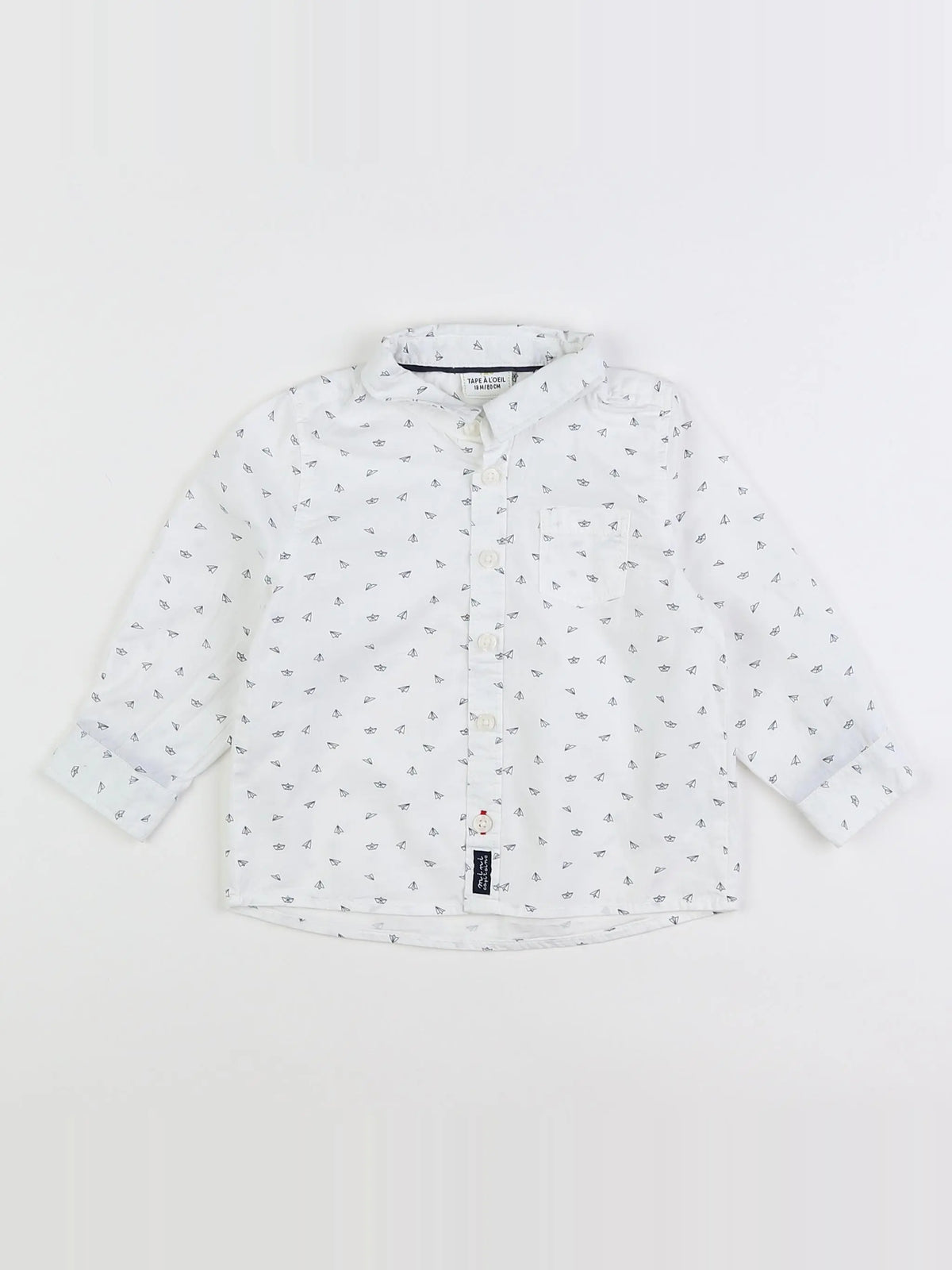 Tape à l'oeil - chemise blanc - 18 mois