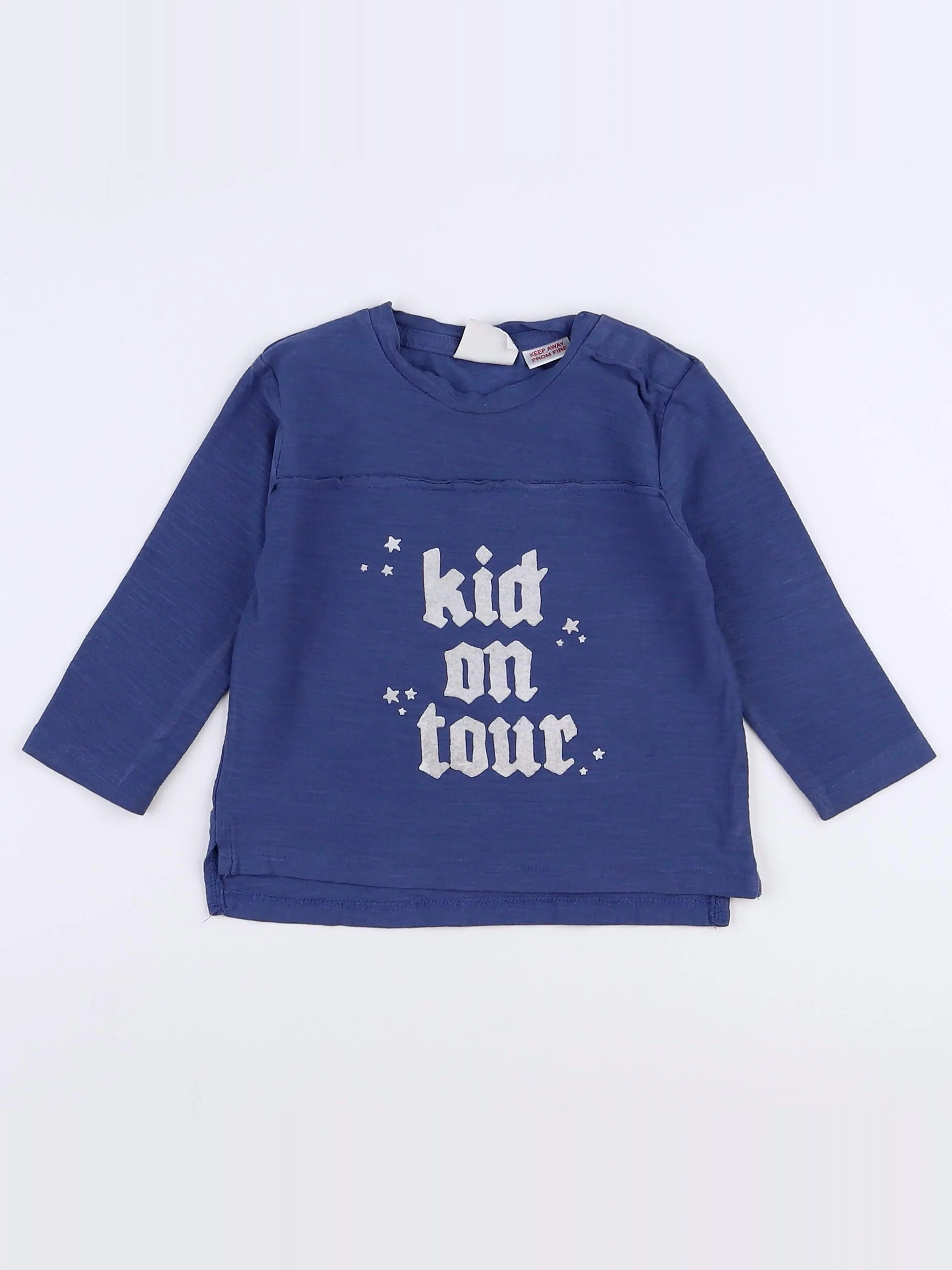 Zara - tee-shirt bleu - 3/6 mois