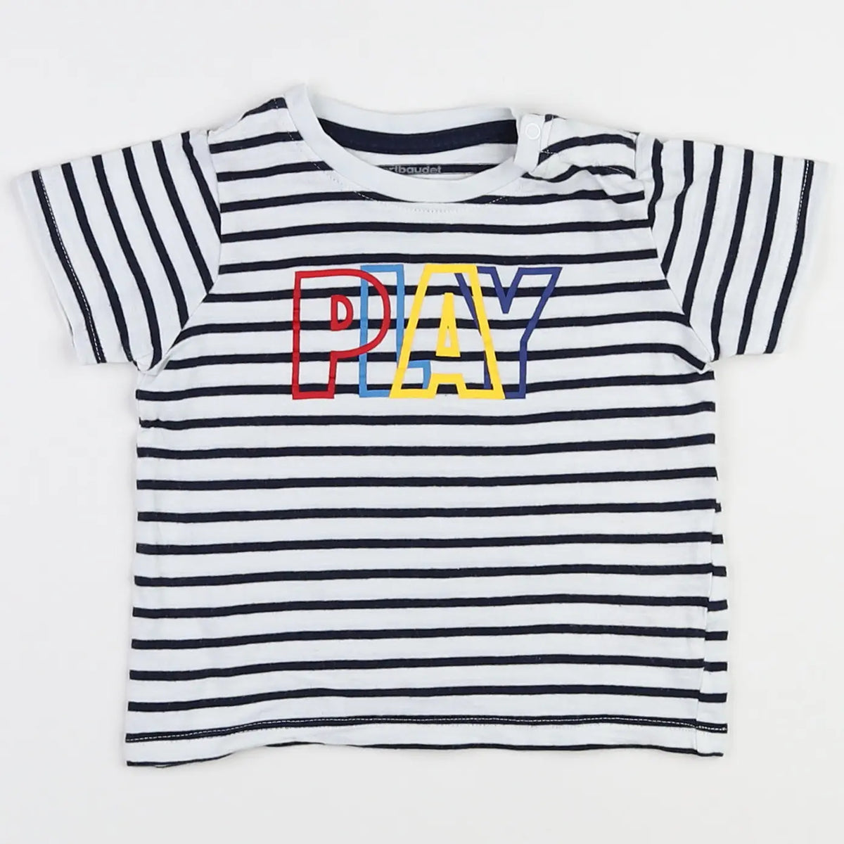 Vertbaudet - tee-shirt bleu - 9 mois