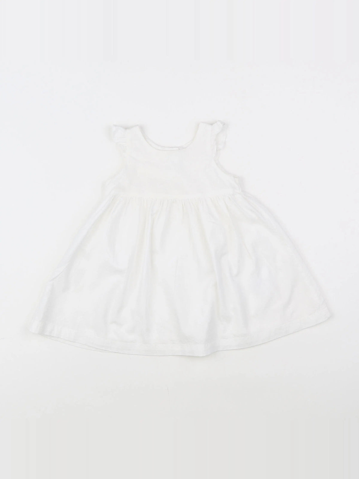 Petit Bateau - robe blanc - 6 mois