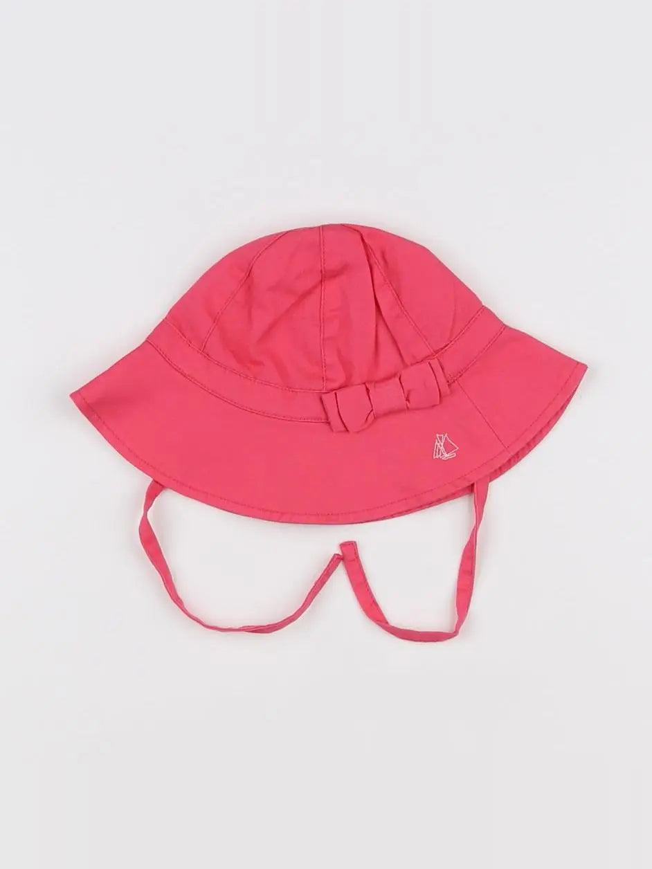 Petit Bateau - chapeau rose - 3/6 mois