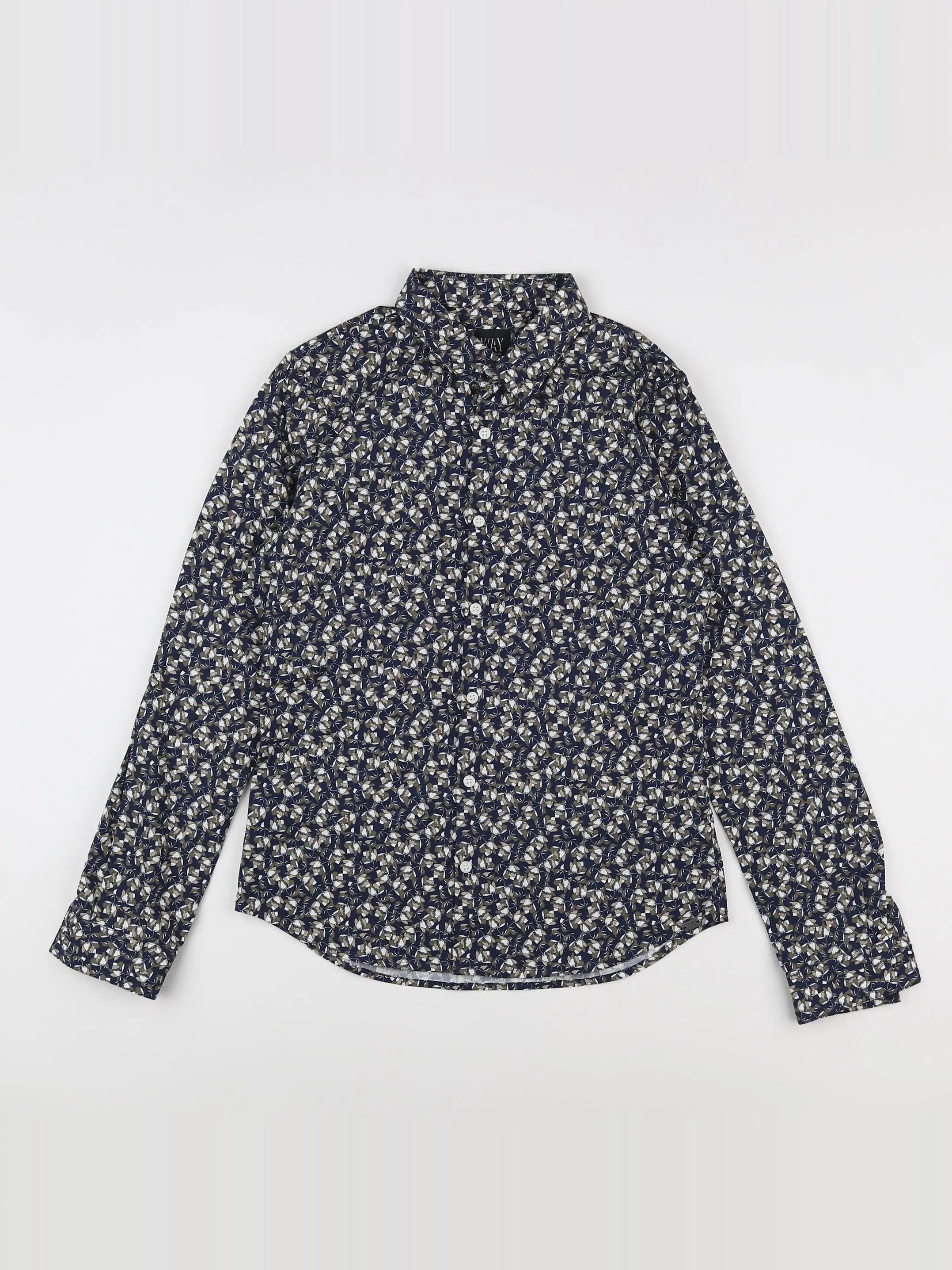 IKKS - chemise bleu, multicolore (état neuf) - 12 ans