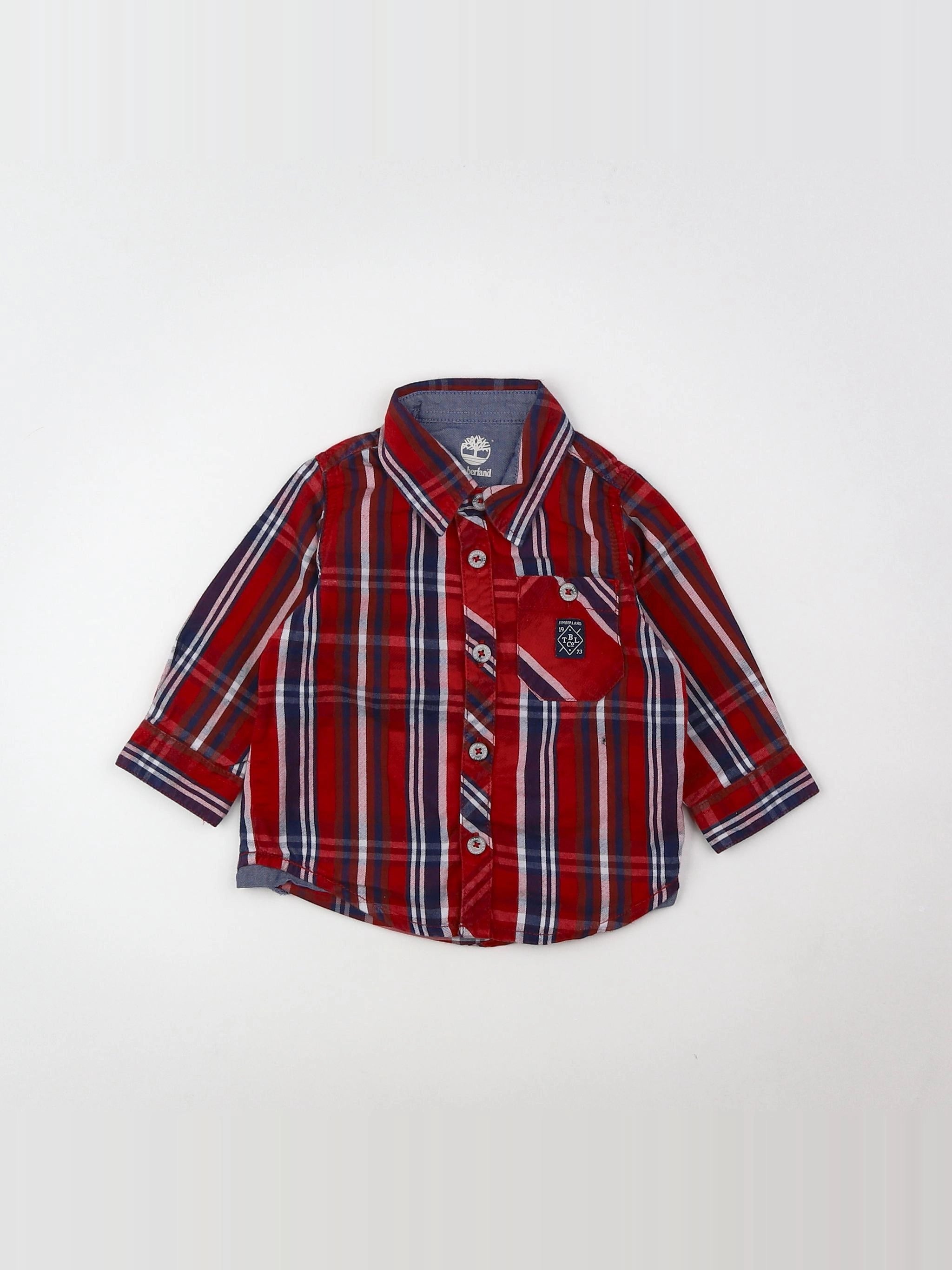 Timberland - chemise rouge - 9 mois