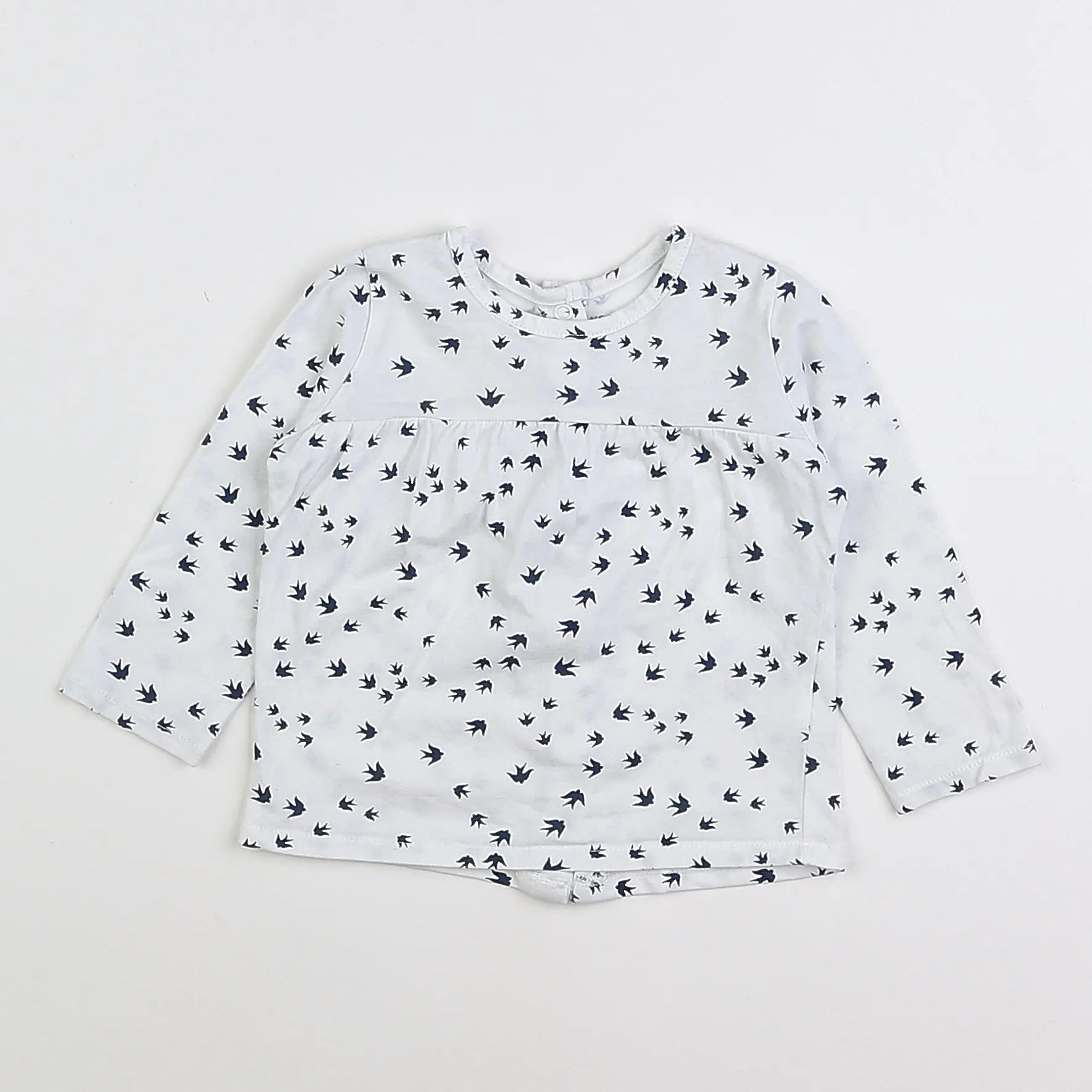 Vertbaudet - tee-shirt bleu - 9 mois