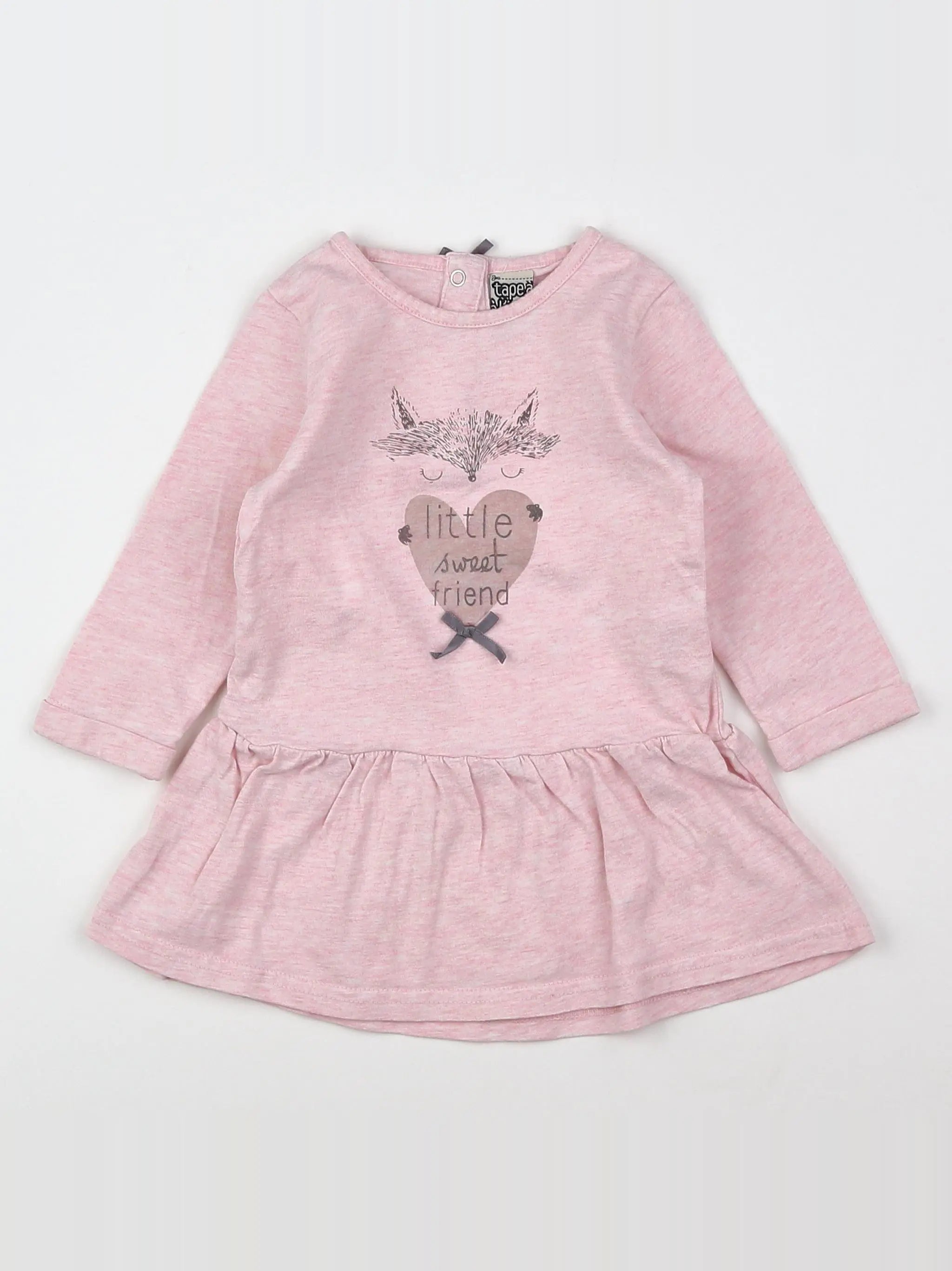 Tape à l'oeil - robe rose - 6 mois