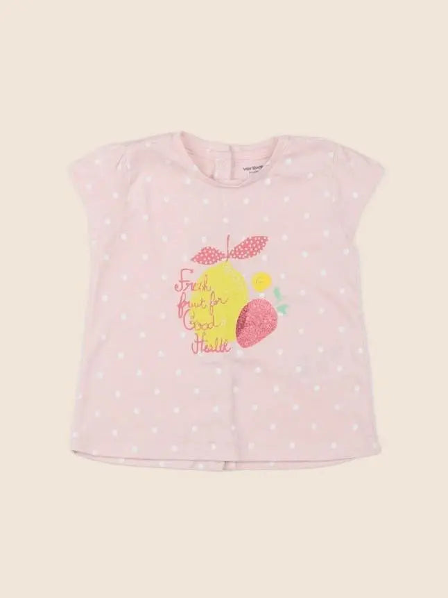 Vertbaudet - tee-shirt rose - 9 mois