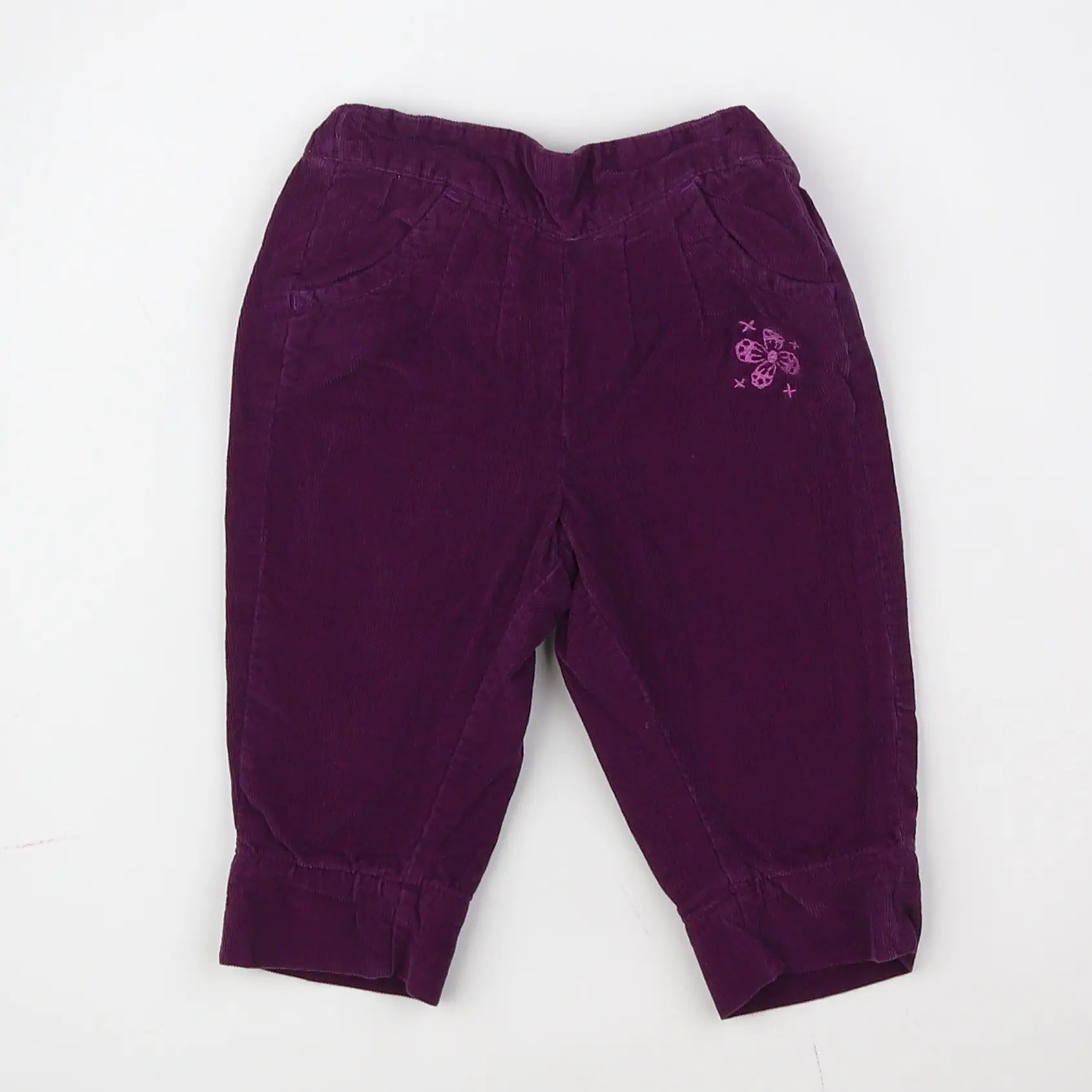 Vertbaudet - pantalon violet - 3 mois