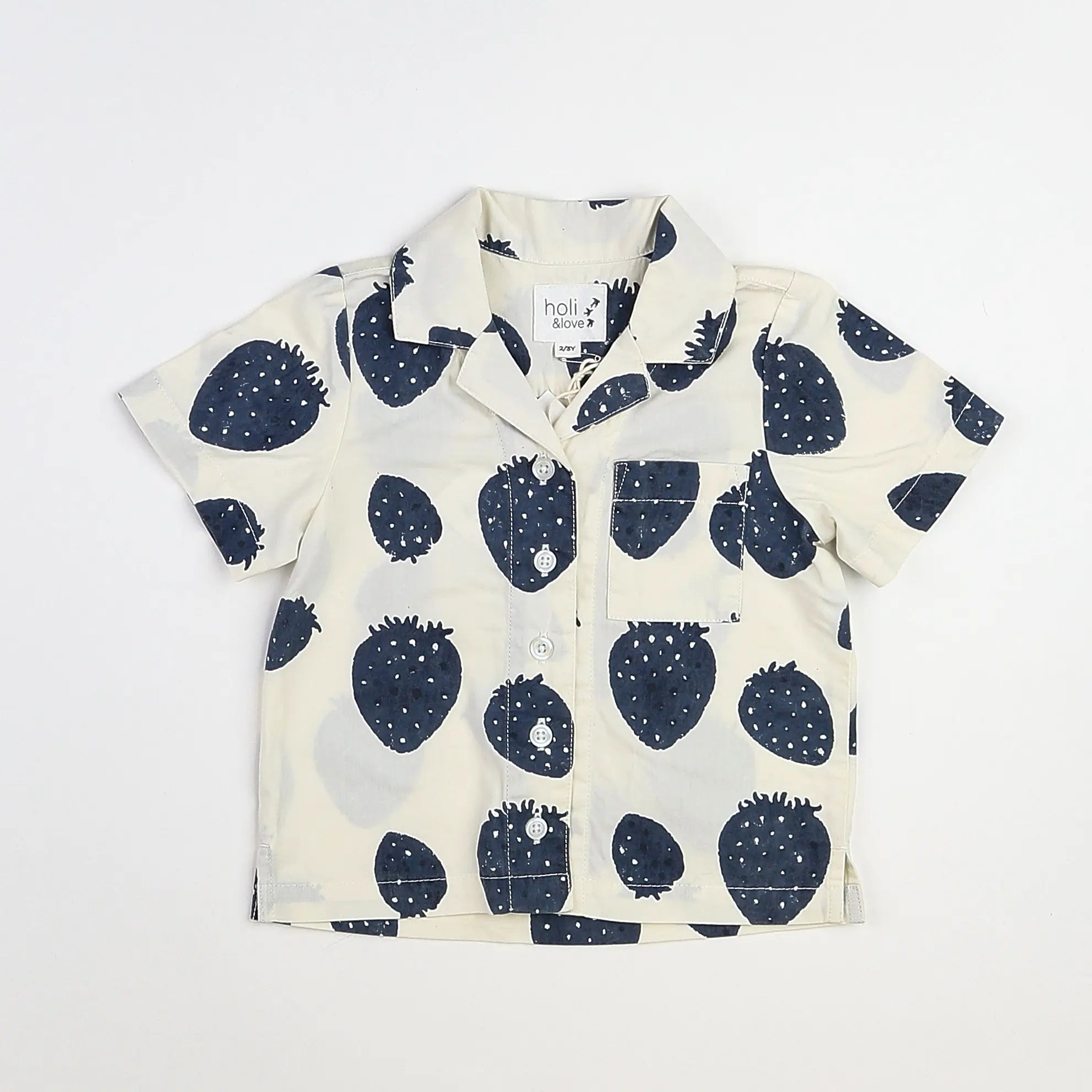 Holi & Love - chemise blanc (état neuf) - 2/3 ans