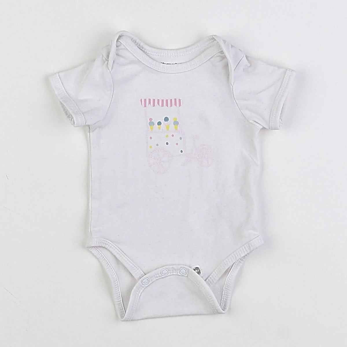 Vertbaudet - body blanc - 1 mois