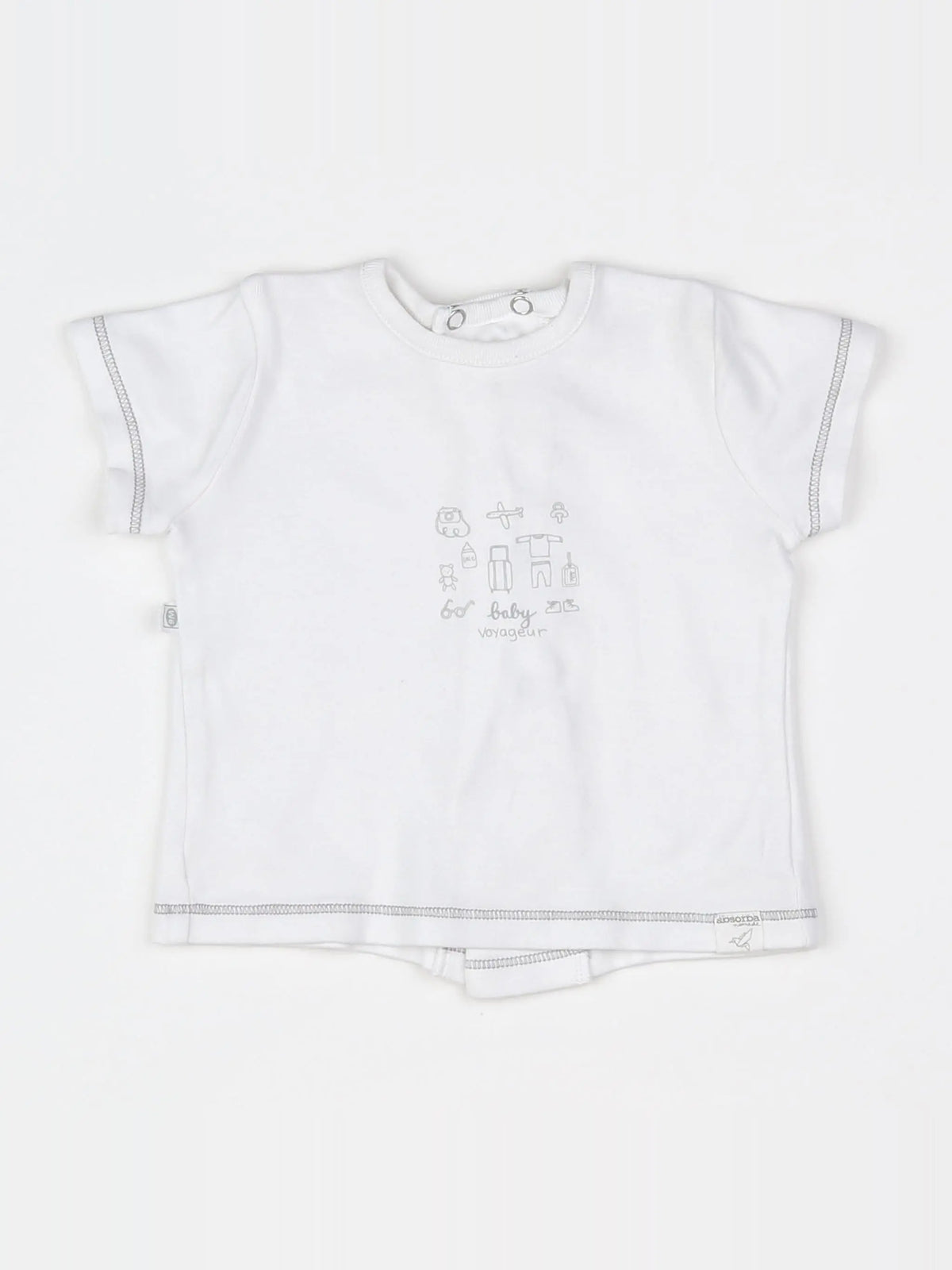 Absorba - tee-shirt blanc - 9 mois