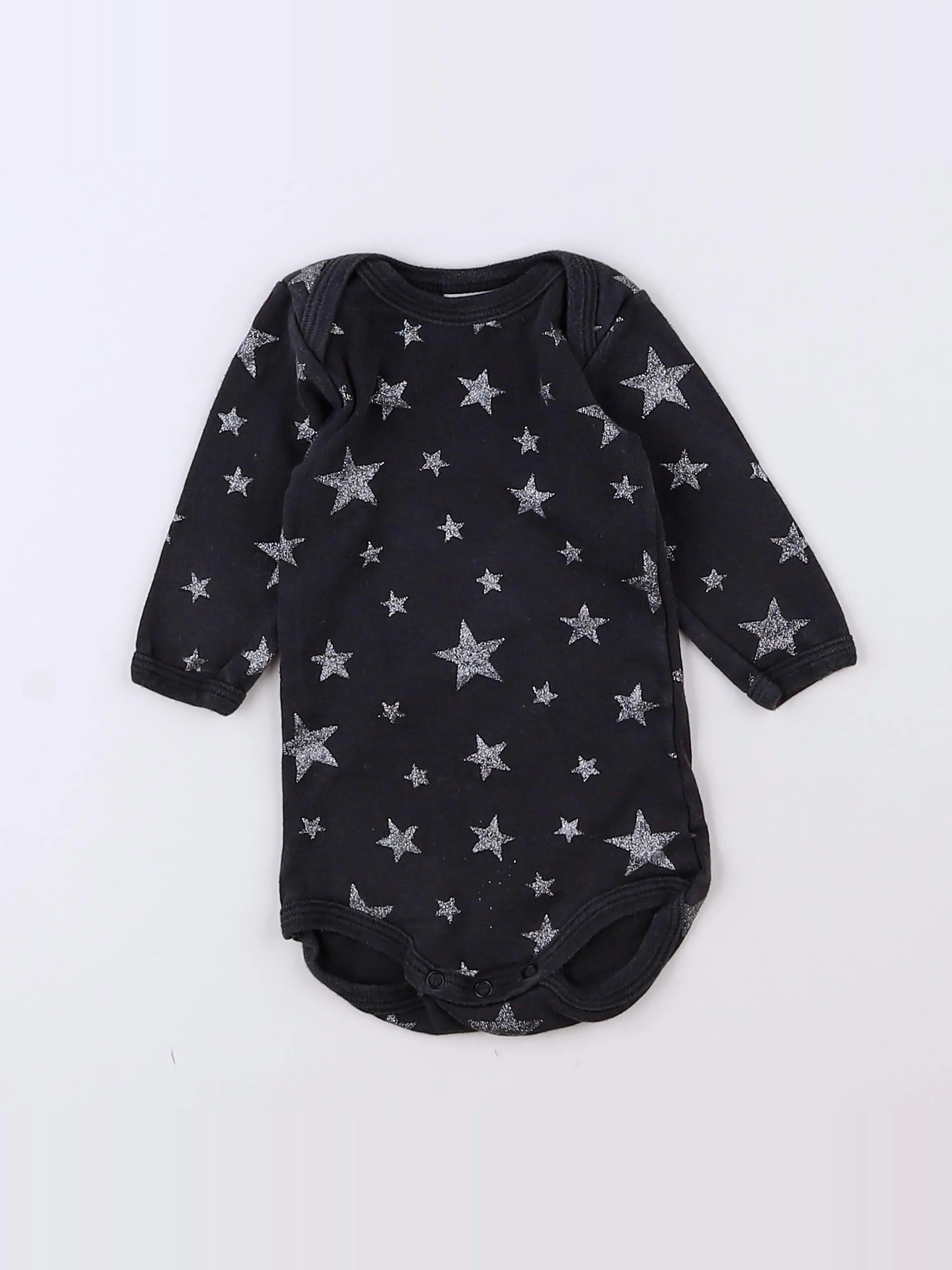 Petit Bateau - body gris - 3 mois