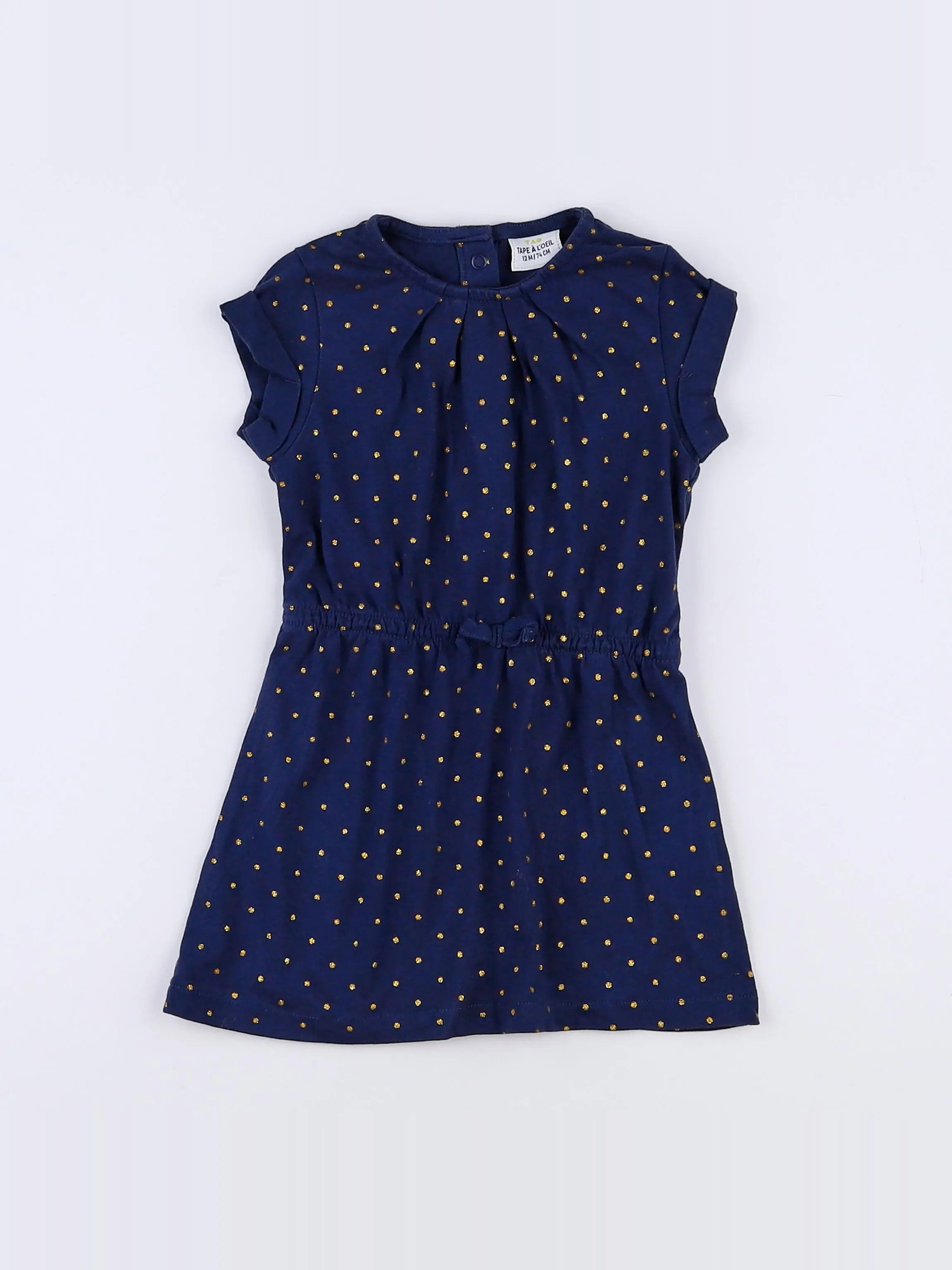 Tape à l'oeil - robe bleu - 12 mois