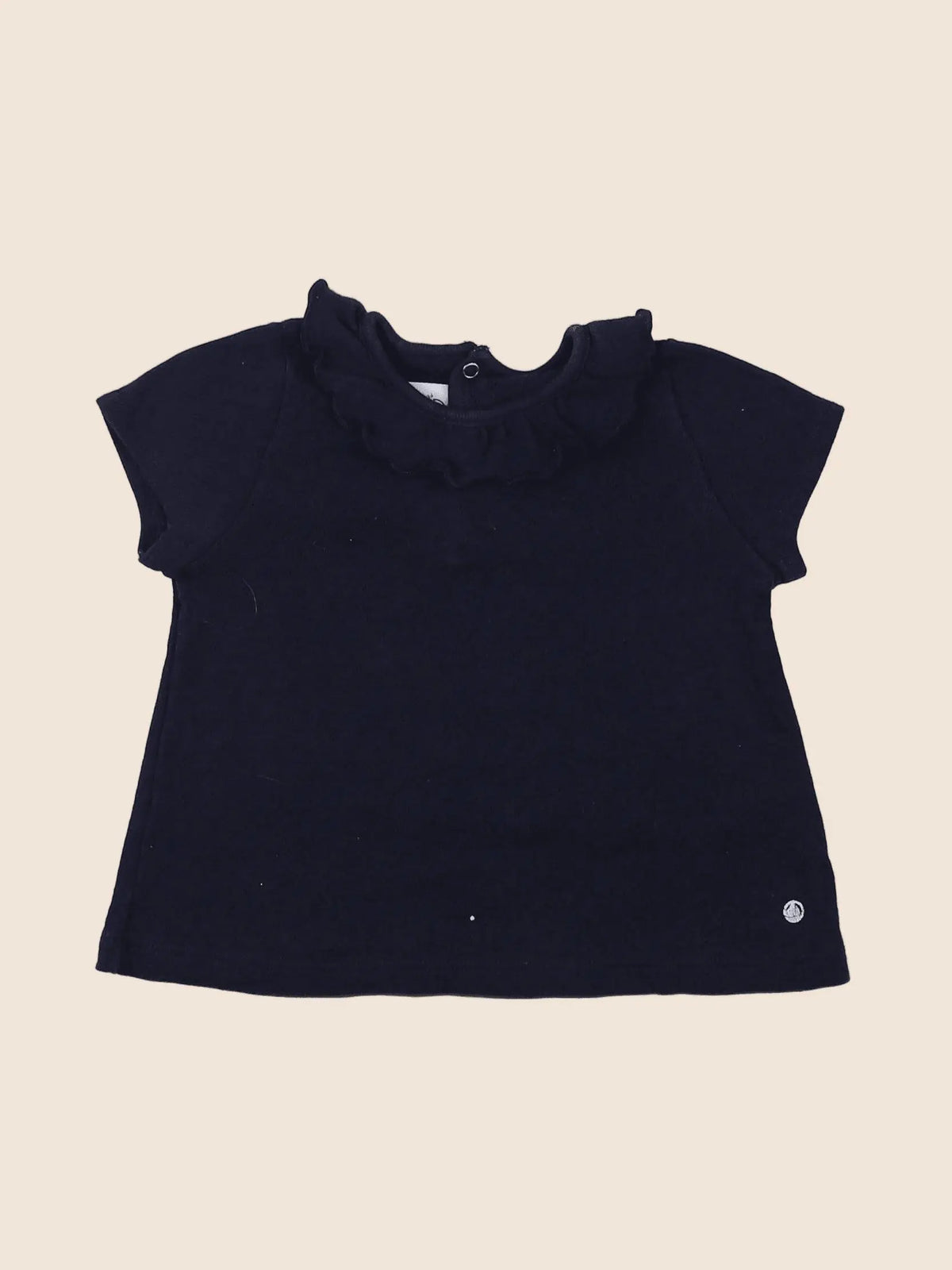 Petit Bateau - tee-shirt bleu - 12 mois