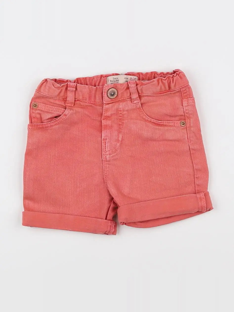 Zara - short rose - 12/18 mois