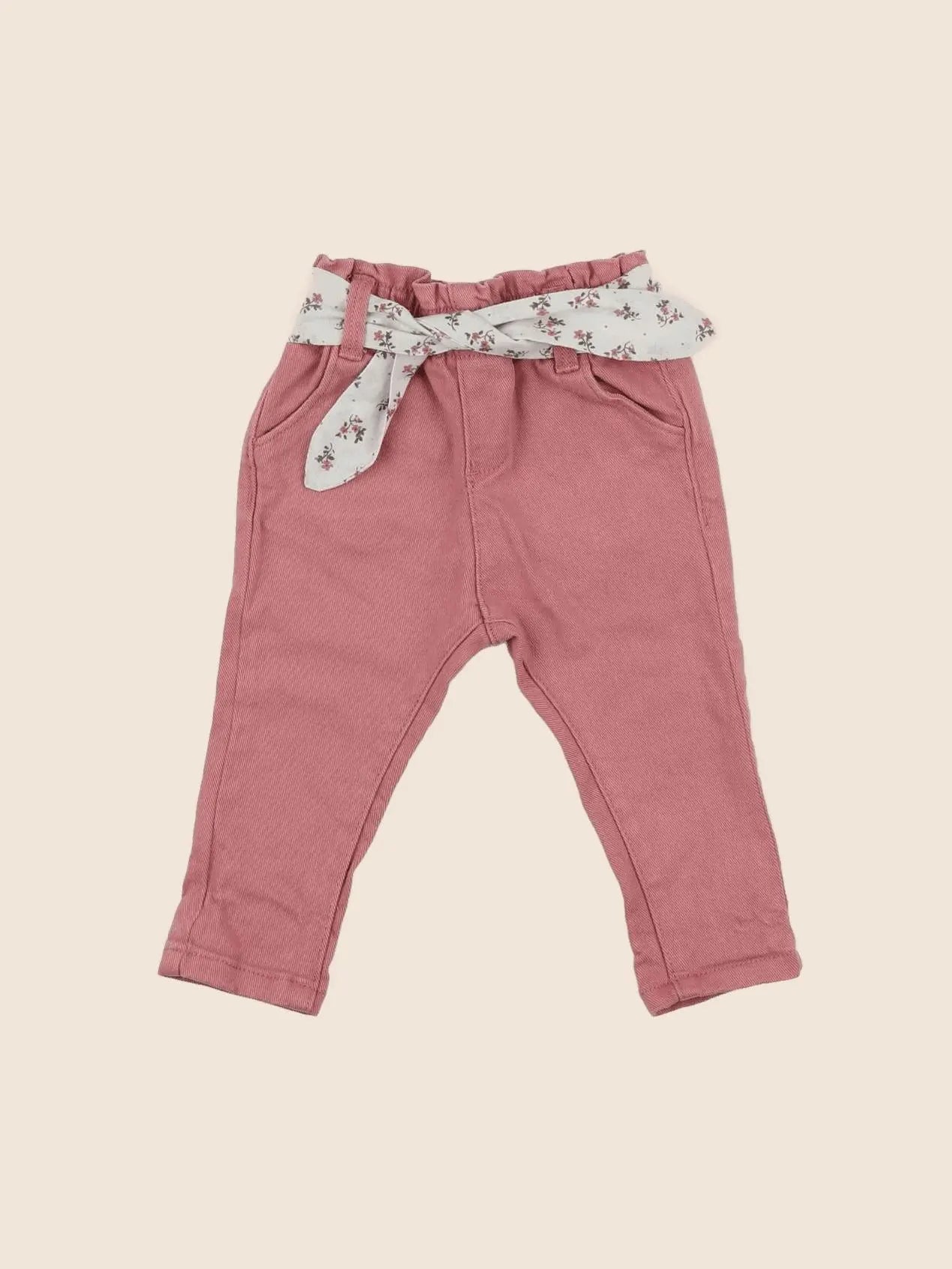Vertbaudet - jean rose - 6 mois