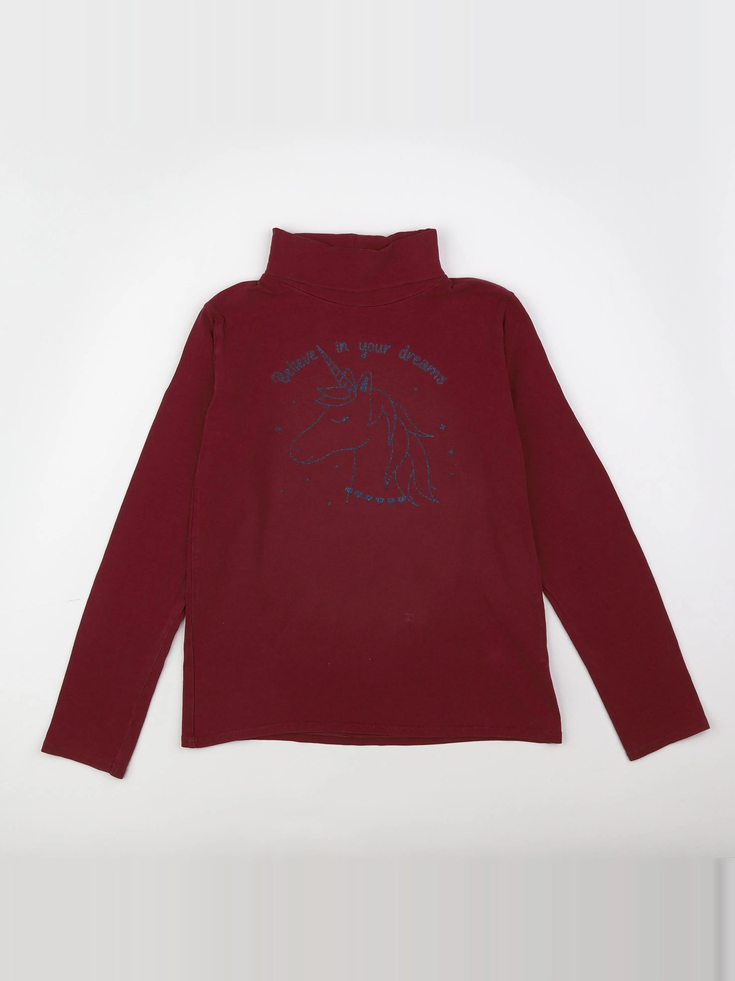 Vertbaudet - sous-pull rouge - 10 ans