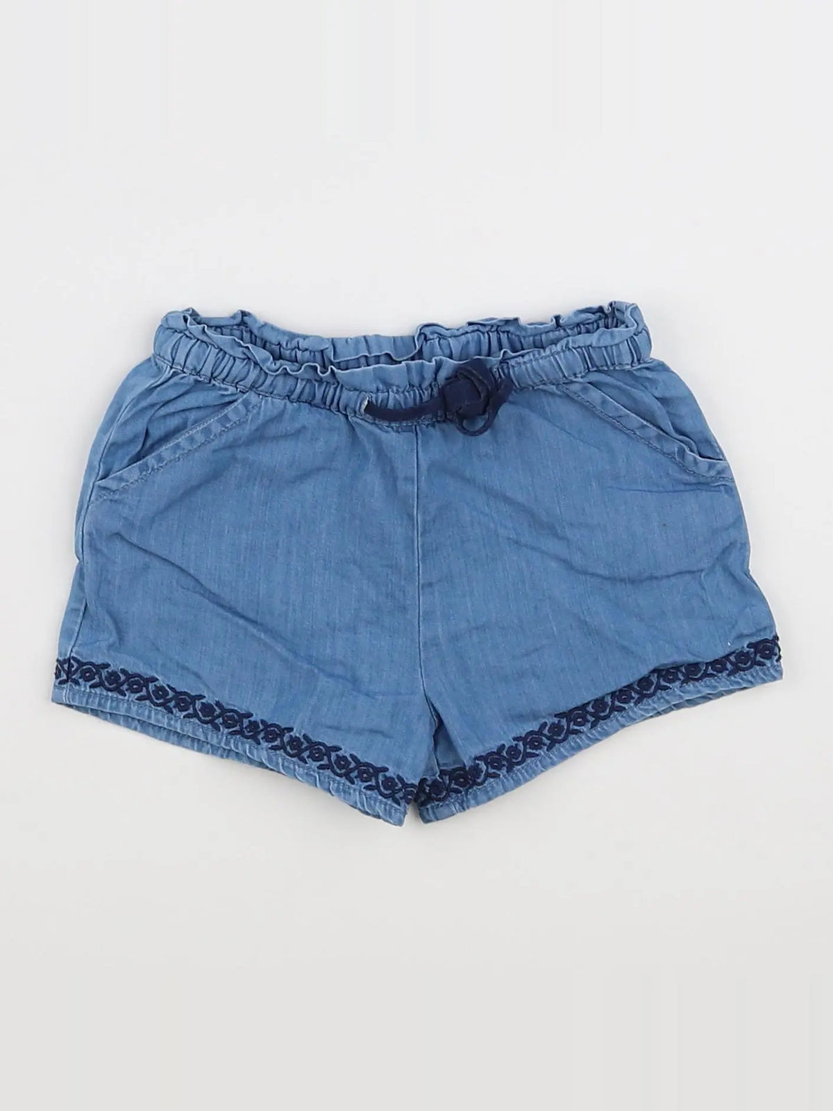 Boutchou - short bleu - 12 mois