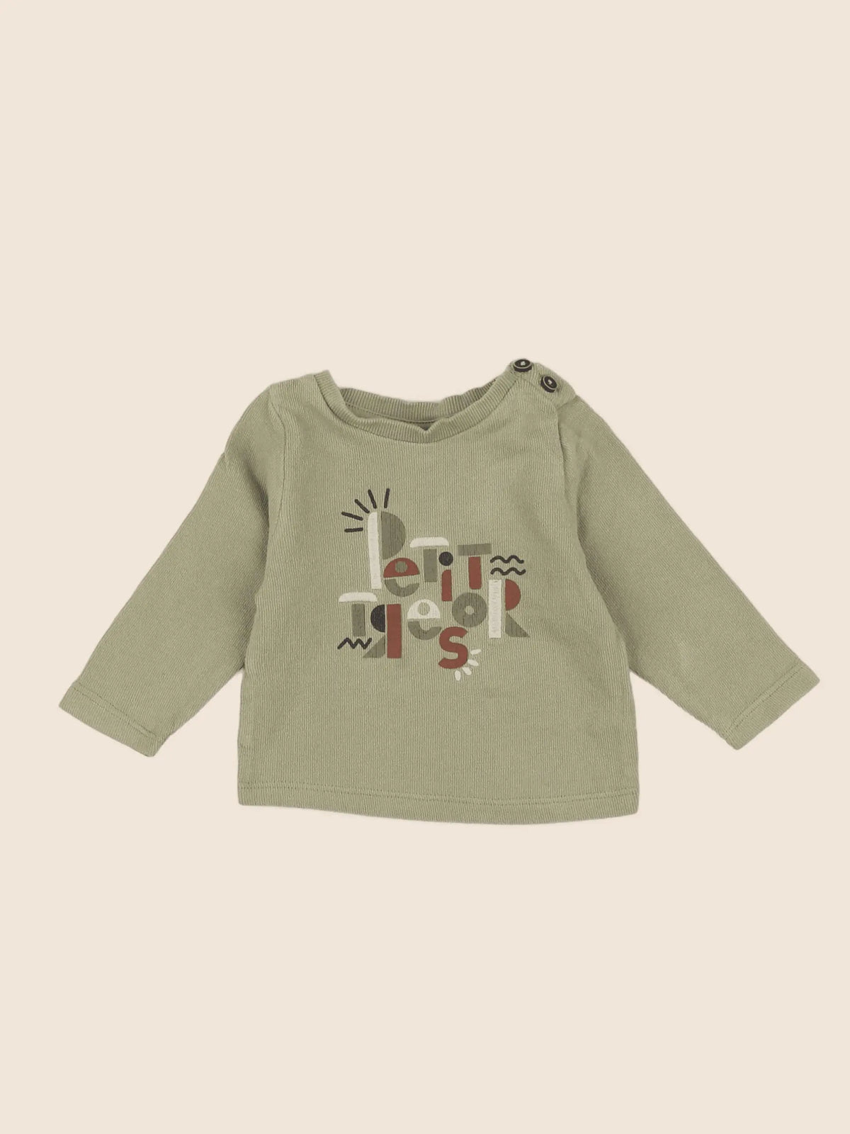 Tape à l'oeil - sweat vert - 3 mois