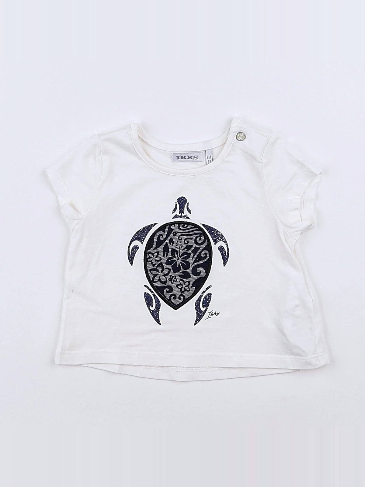 IKKS - tee-shirt blanc - 6 mois
