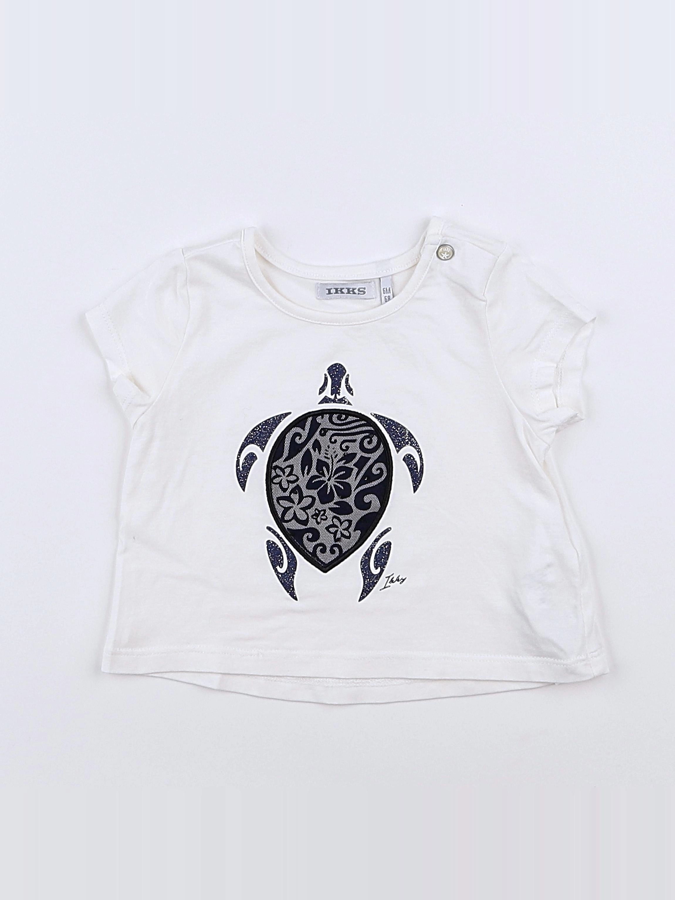 IKKS - tee-shirt blanc - 6 mois