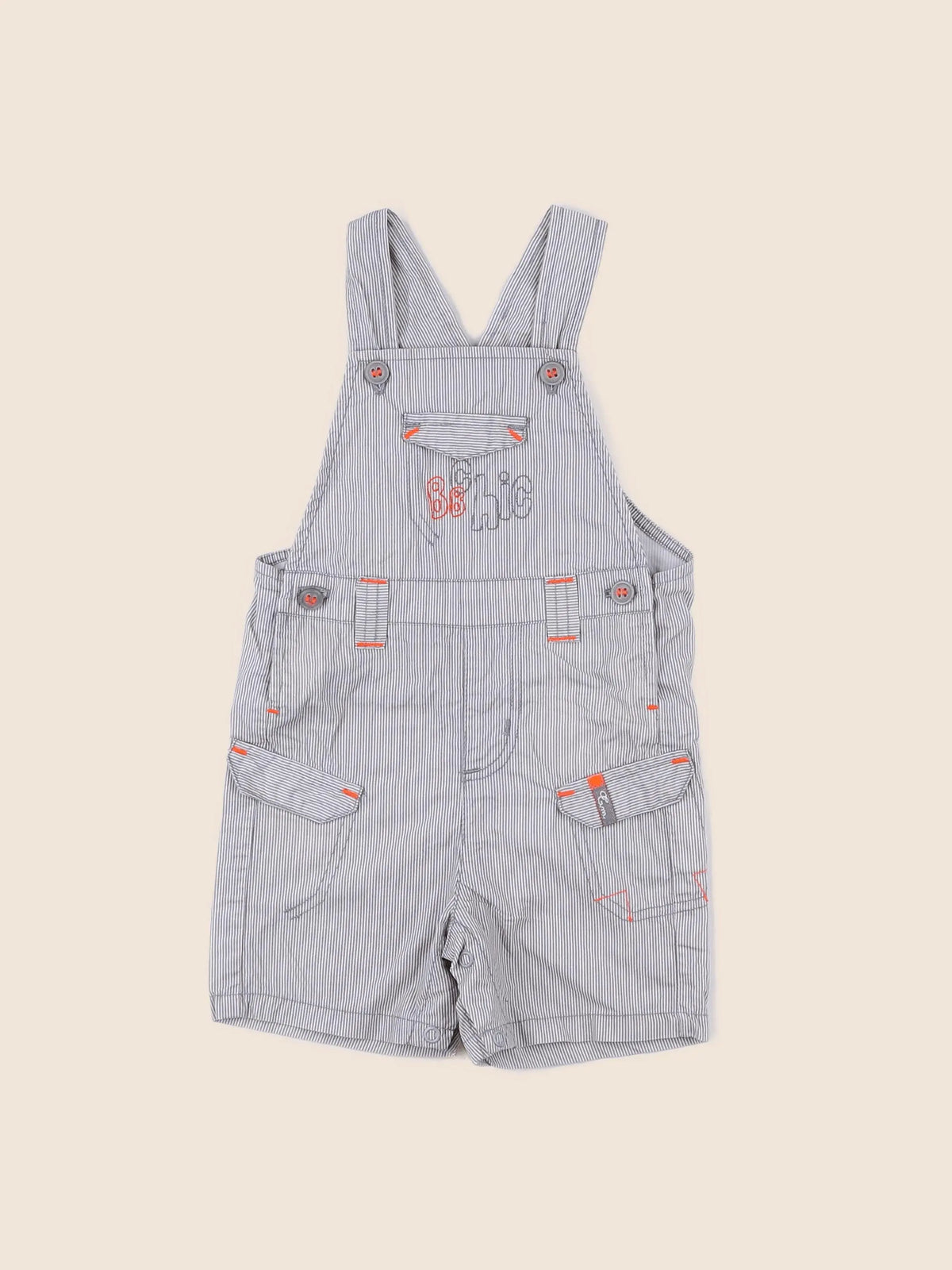 Terre de marins - salopette gris - 6 mois