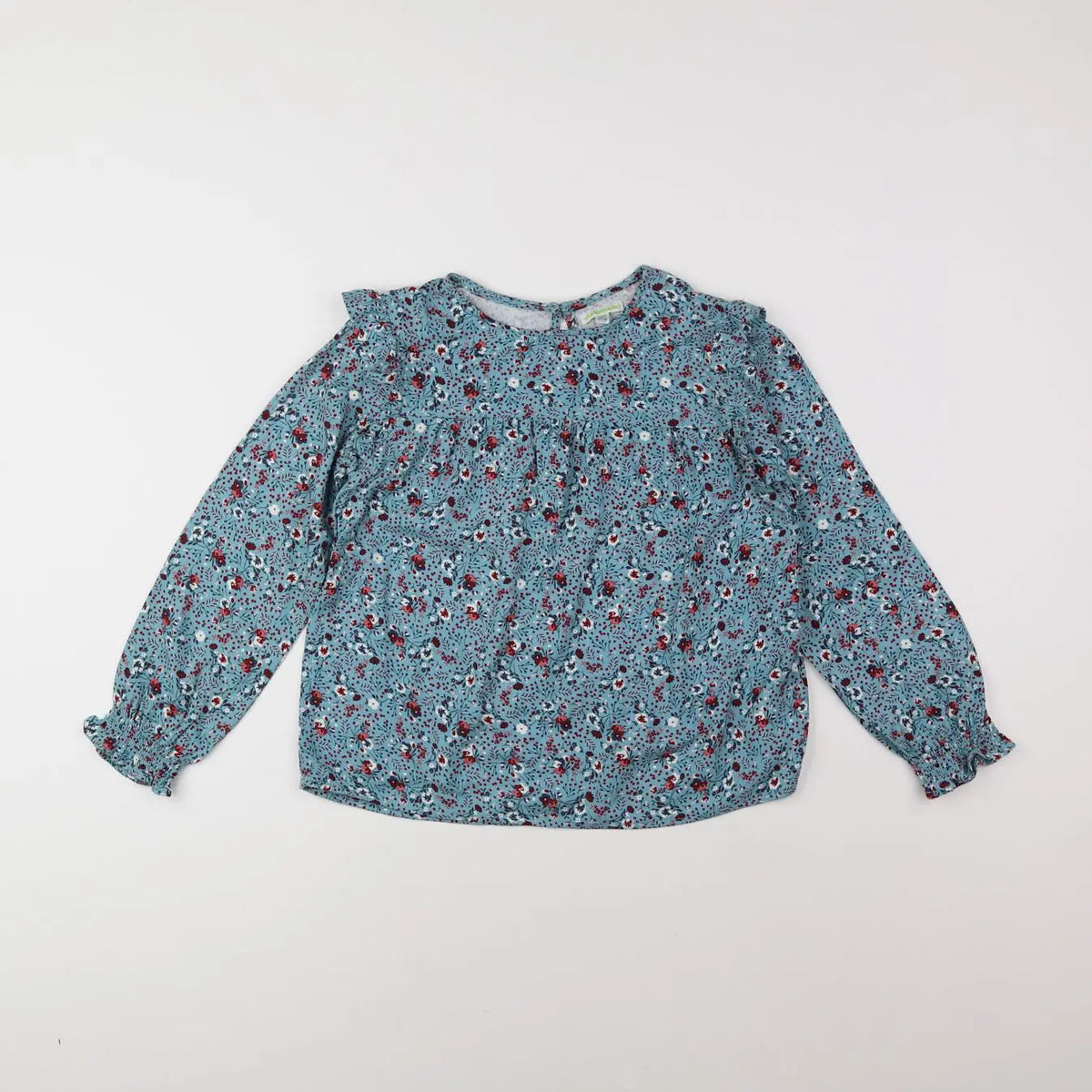 Vertbaudet - blouse bleu - 8 ans