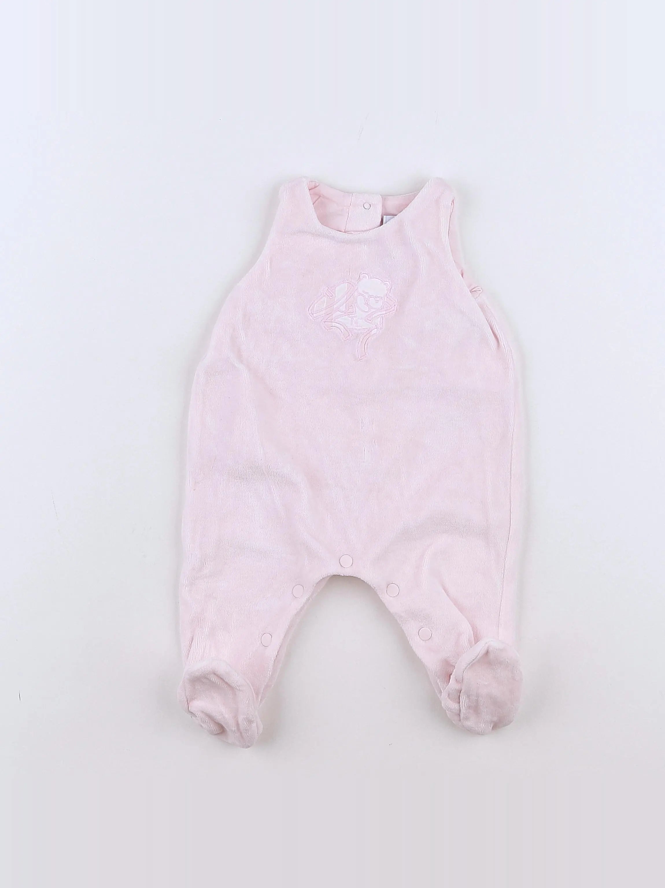 Tartine & Chocolat - pyjama velours rose - 3 mois