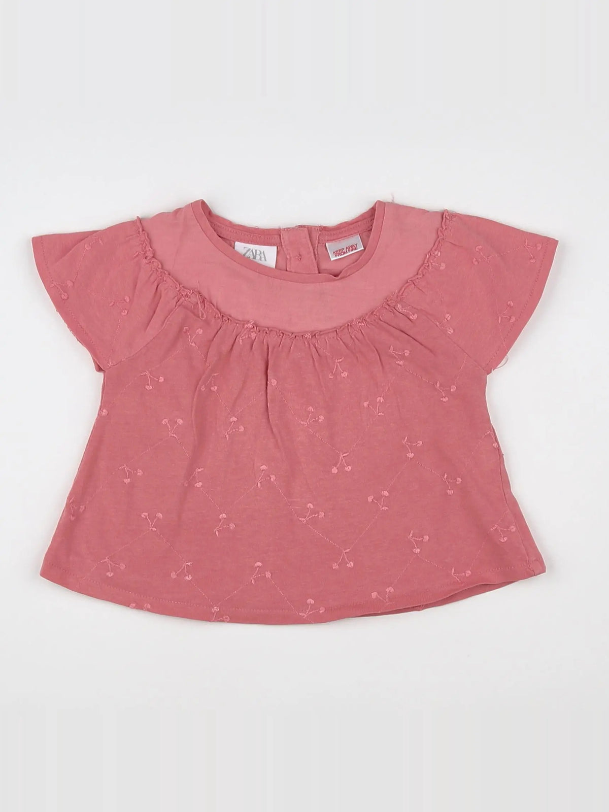 Zara - tee-shirt rose - 3/6 mois