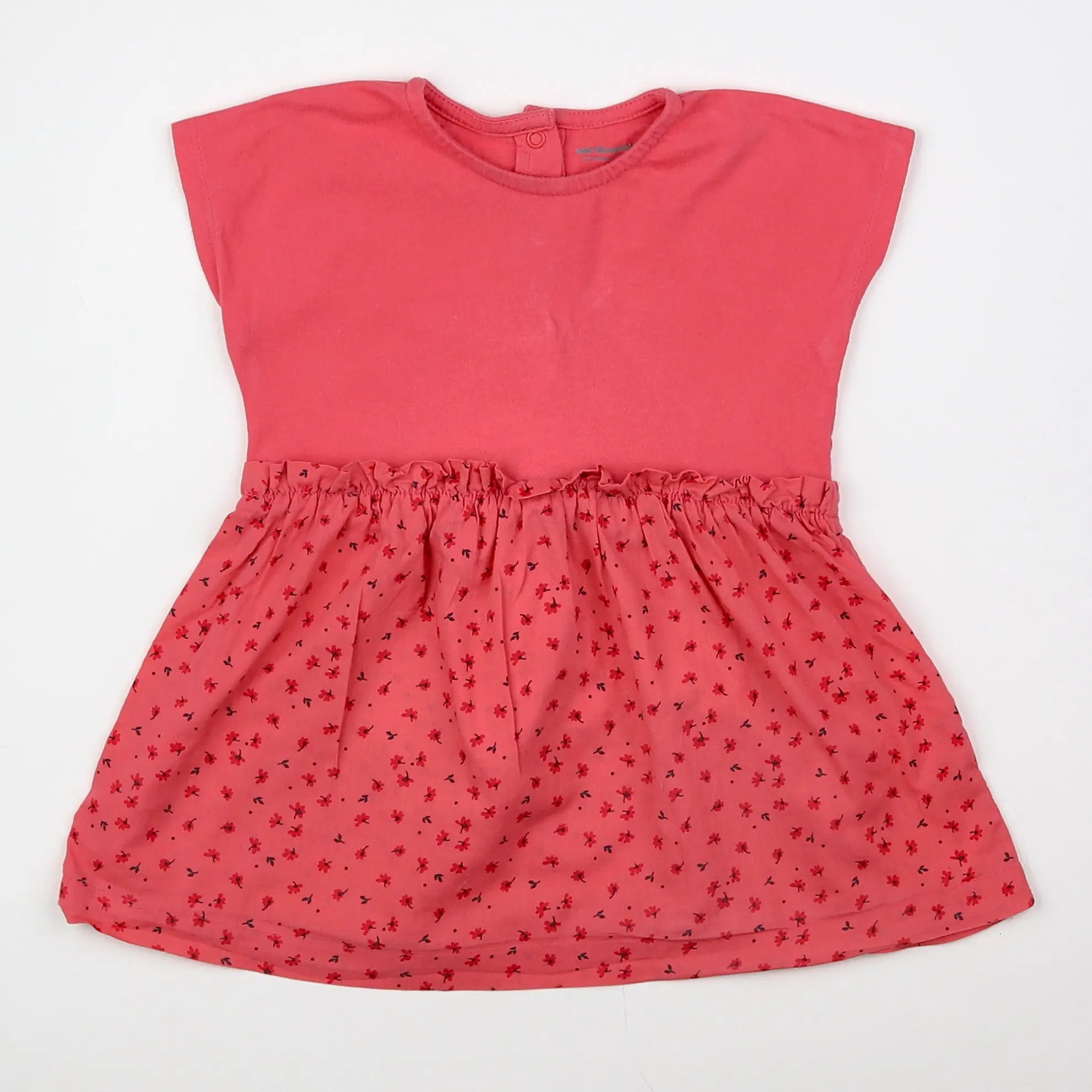 Vertbaudet - robe rose - 12 mois