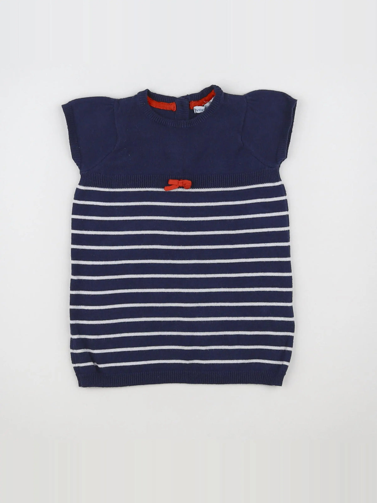 Vertbaudet - robe bleu, orange - 6 mois