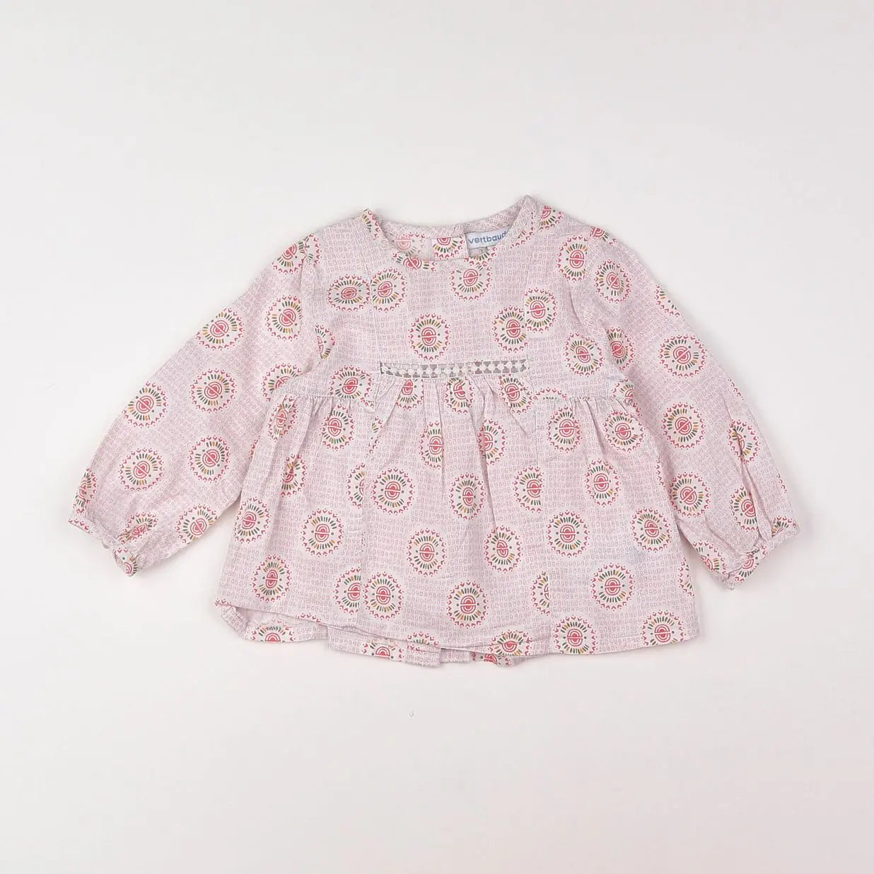Vertbaudet - blouse rose - 12 mois