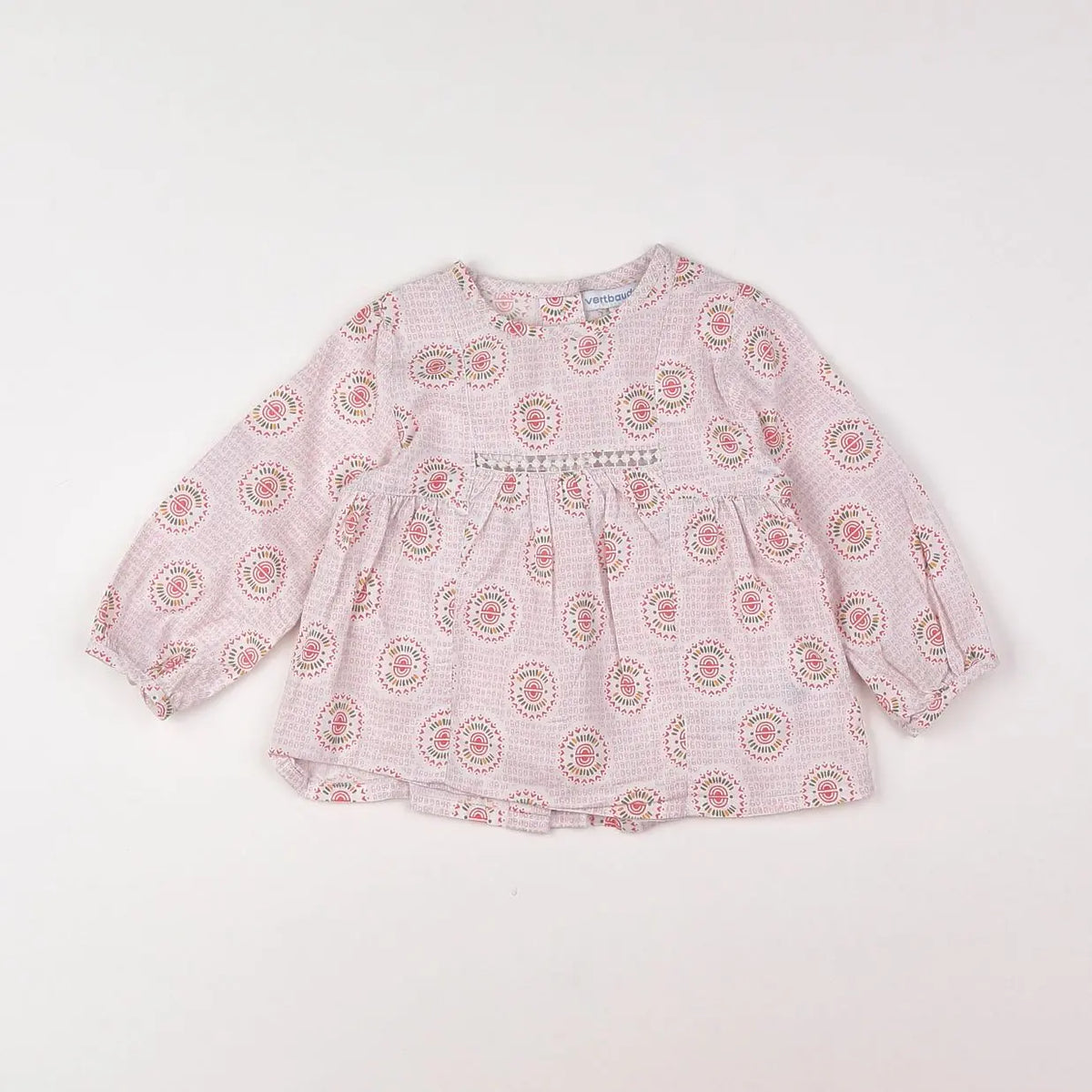 Vertbaudet - blouse rose - 12 mois