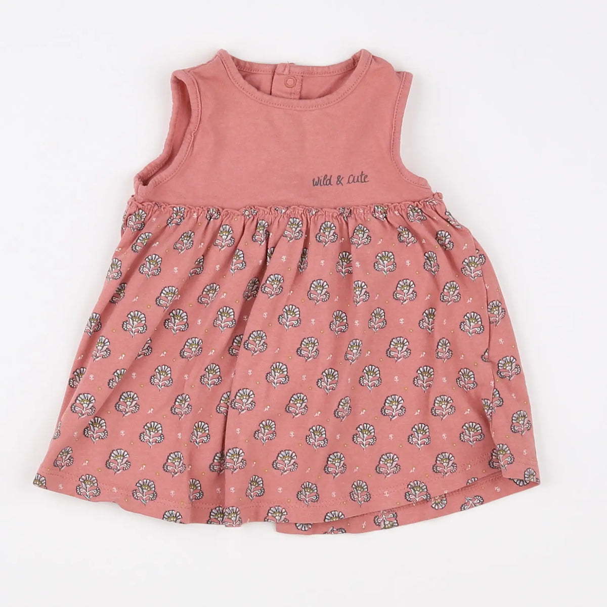 Vertbaudet - robe rose - 3 mois