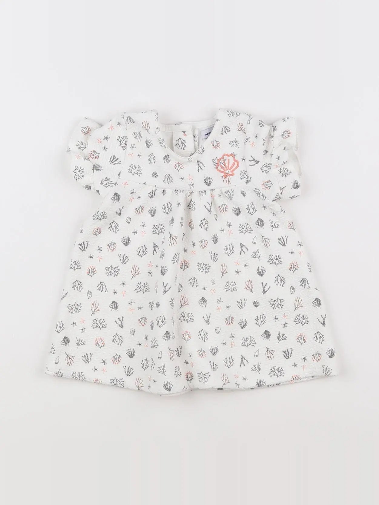 Absorba - robe blanc - 6 mois