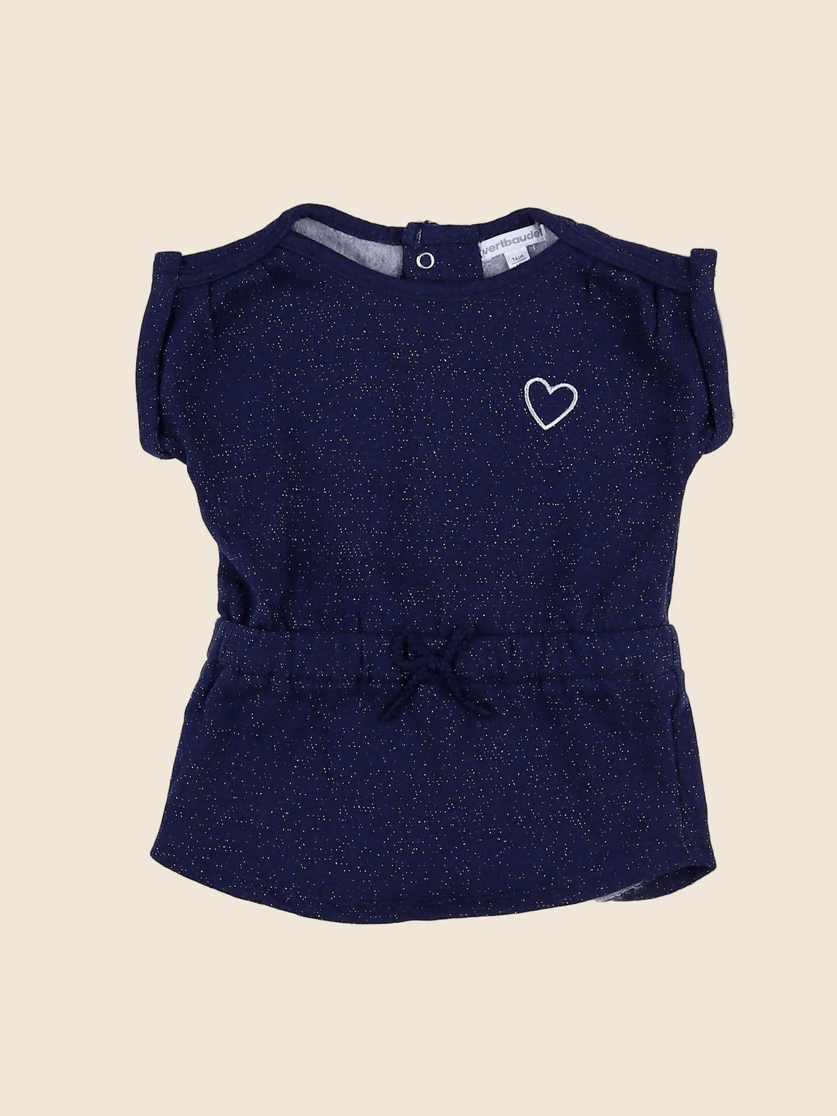 Vertbaudet - robe bleu - 12 mois