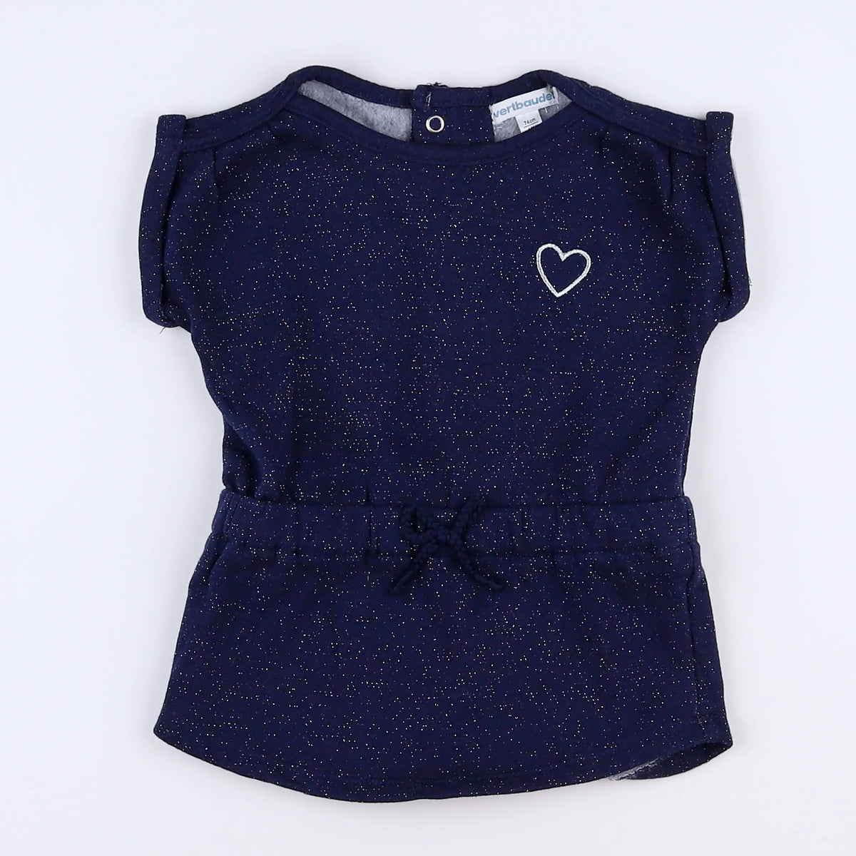 Vertbaudet - robe bleu - 12 mois
