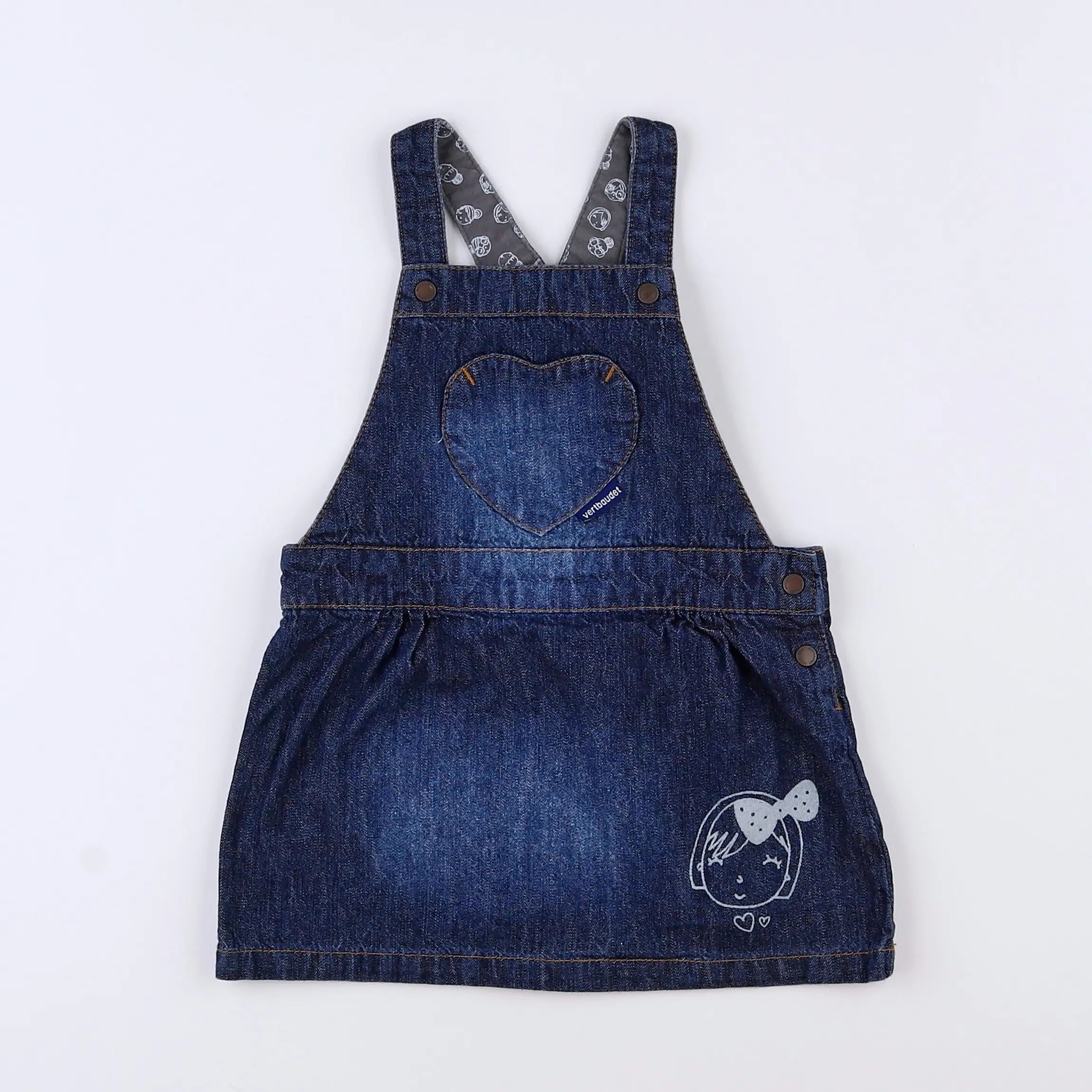 Vertbaudet - robe bleu - 2 ans