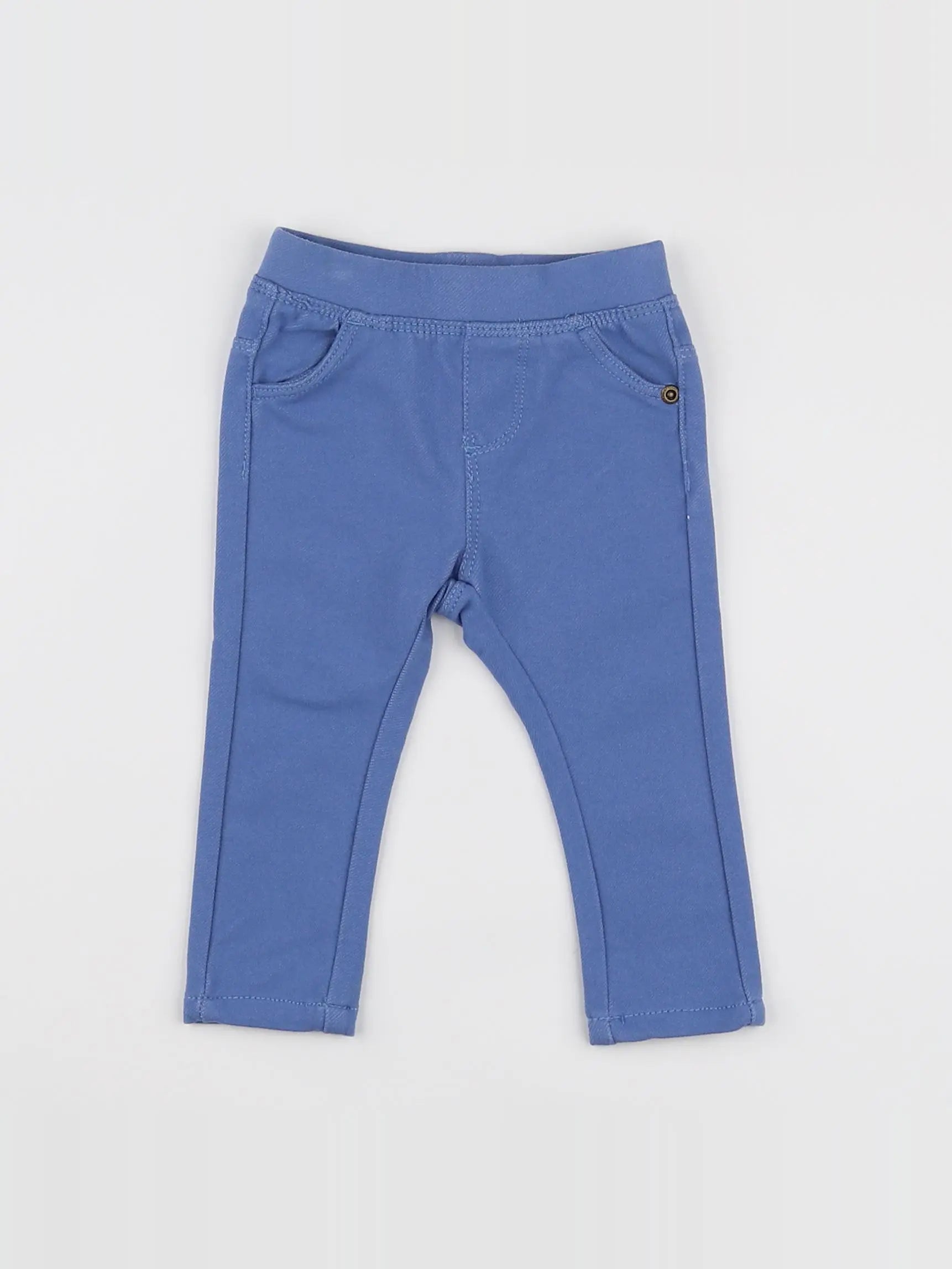 Vertbaudet - jegging bleu - 6 mois