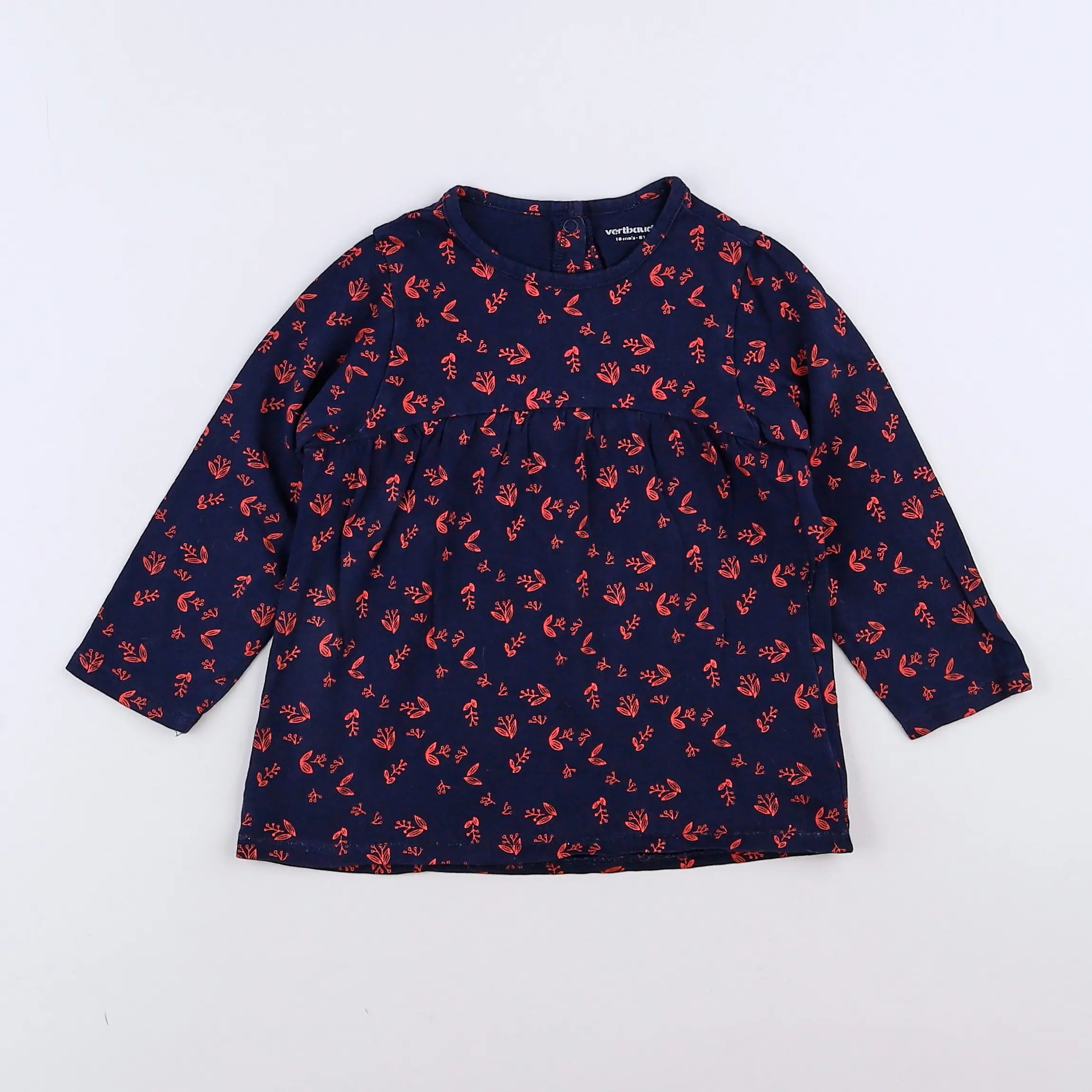 Vertbaudet - robe bleu - 18 mois