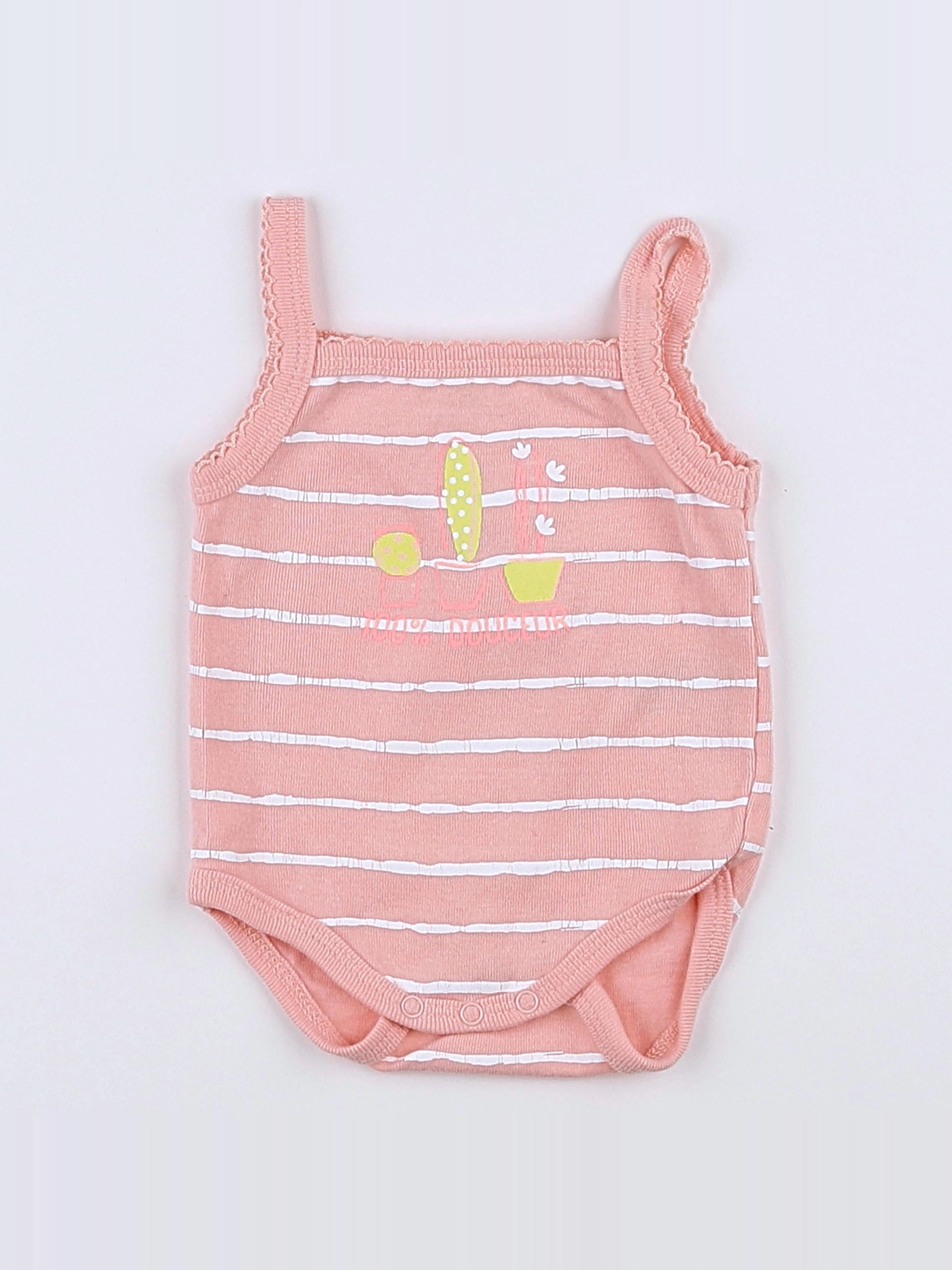 La Redoute - body orange - 3 mois