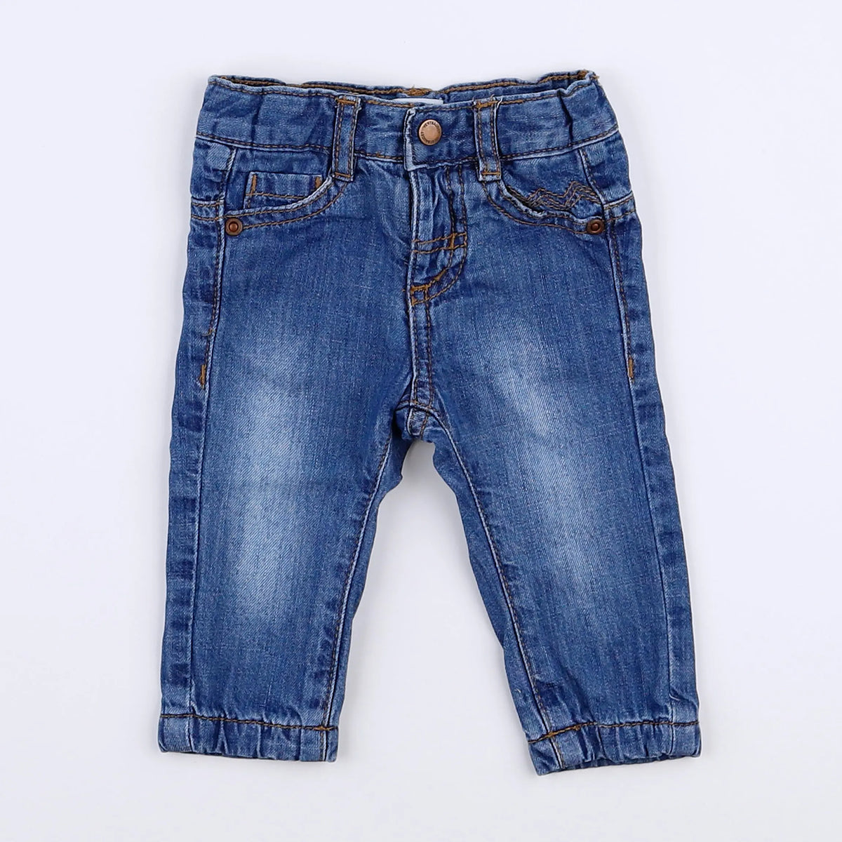 Vertbaudet - jean bleu - 3 mois