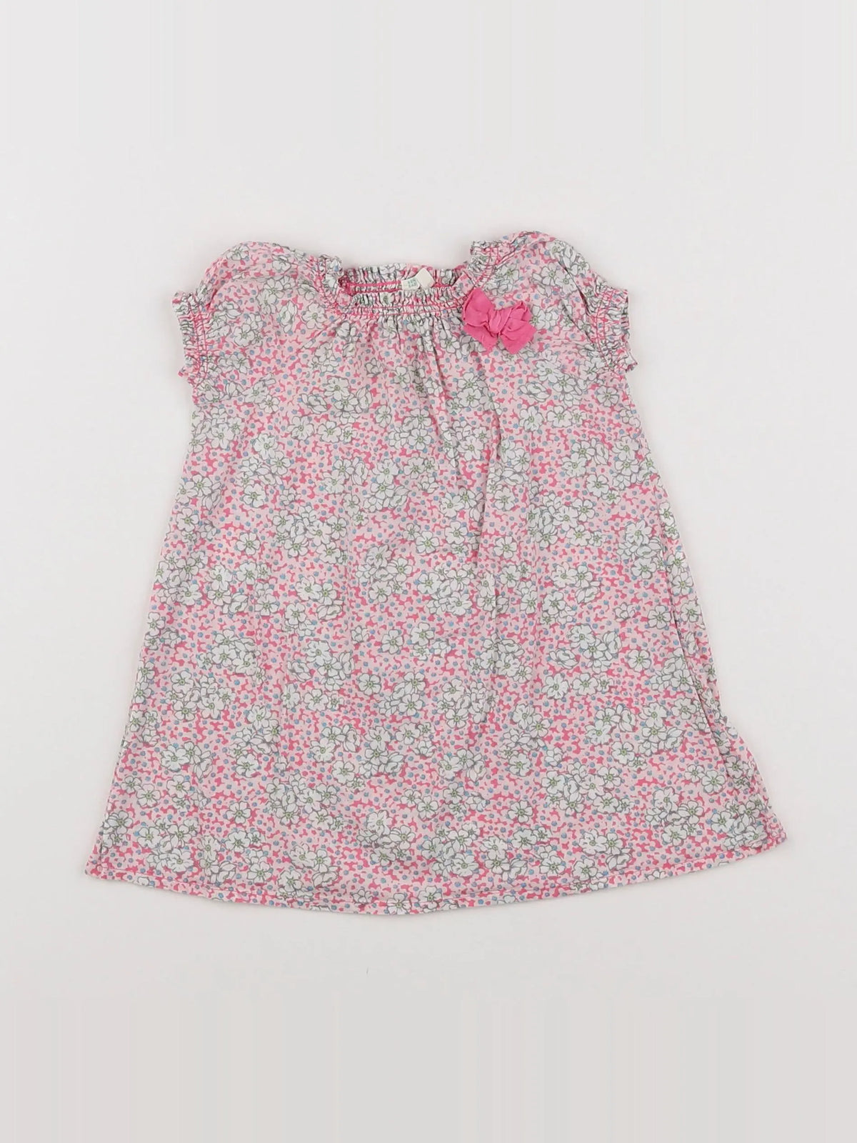 Benetton - robe rose - 3/6 mois