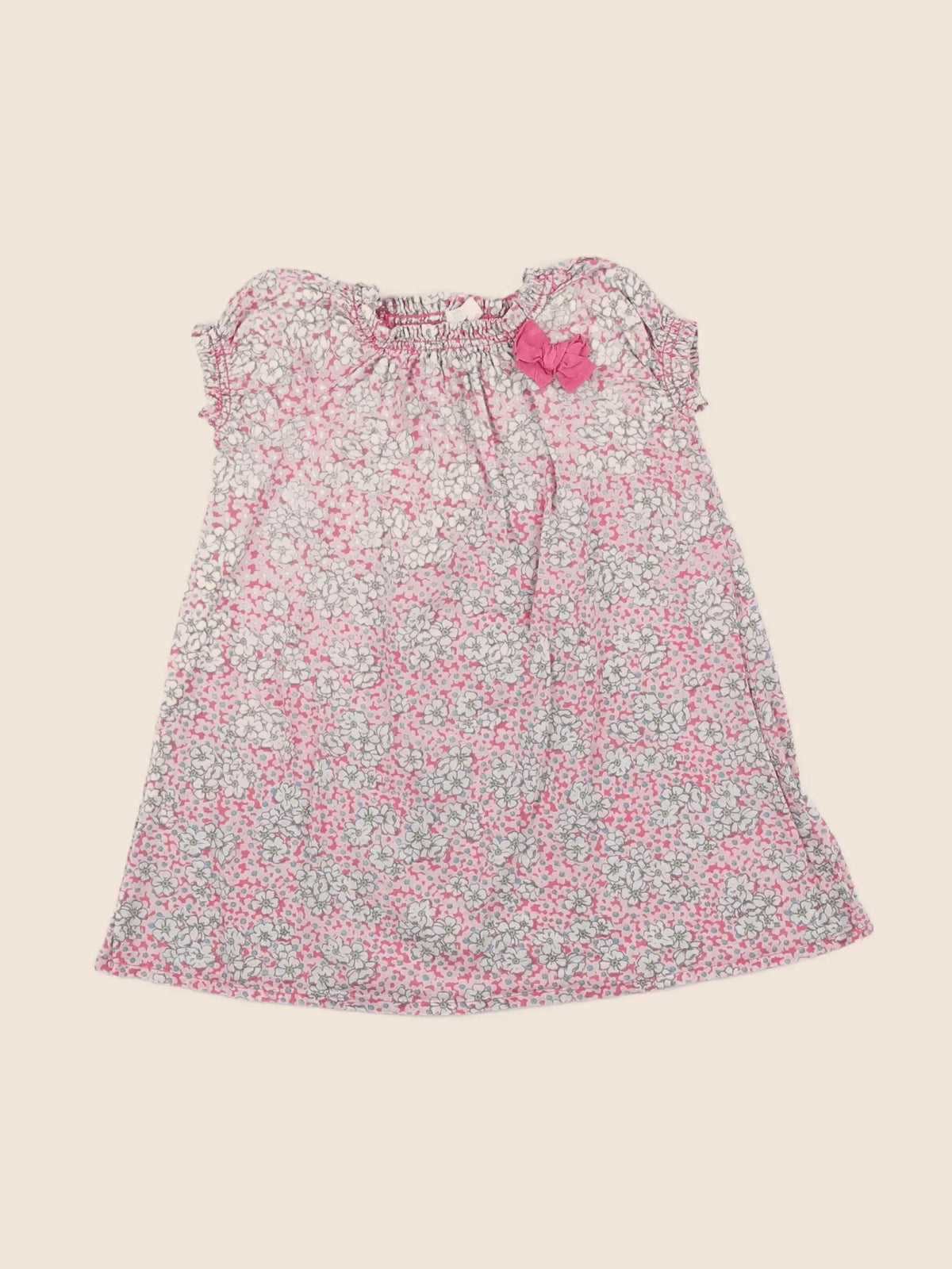 Benetton - robe rose - 3/6 mois